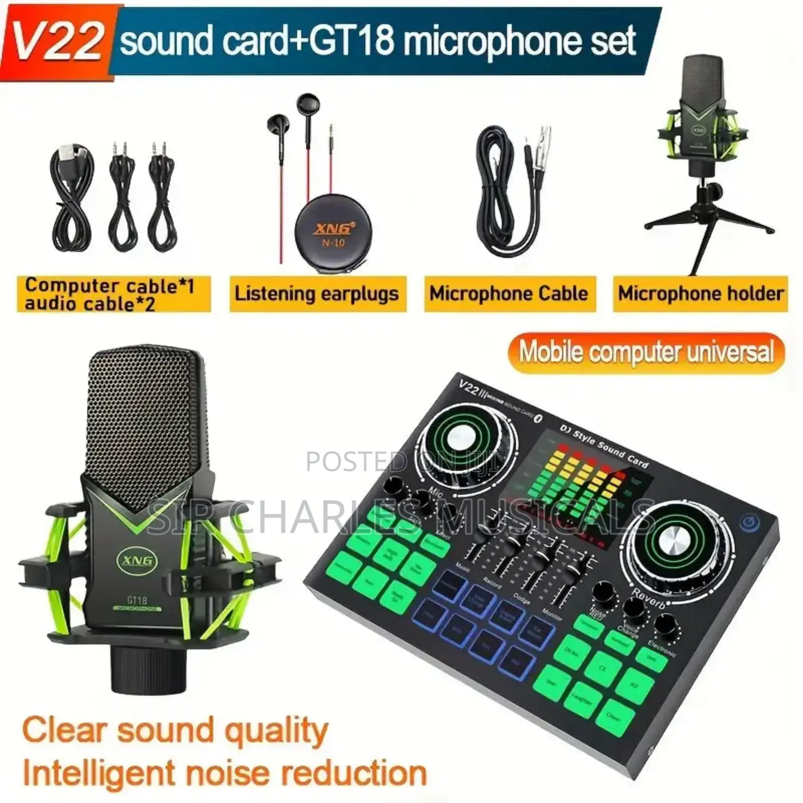 V22 Live Sound Card for Streaming
