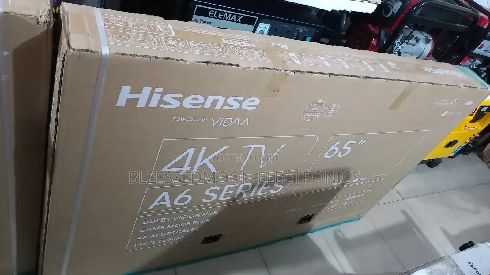 Extra Large Flamless Inverter Hisense 4k65inches Television