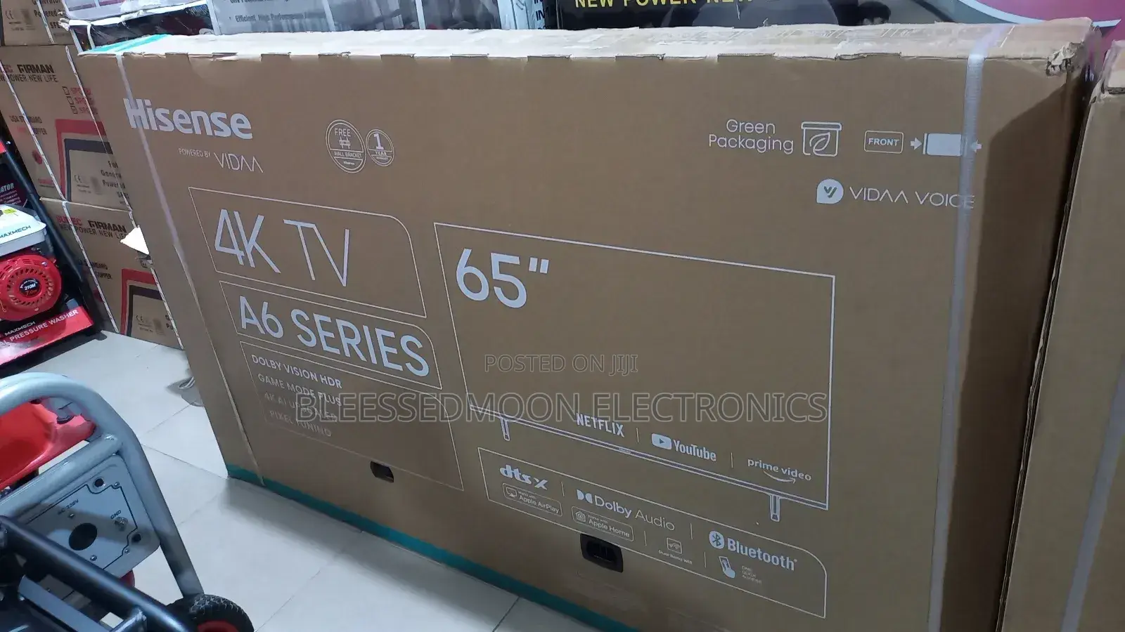 Extra Large Flamless Inverter Hisense 4k65inches Television