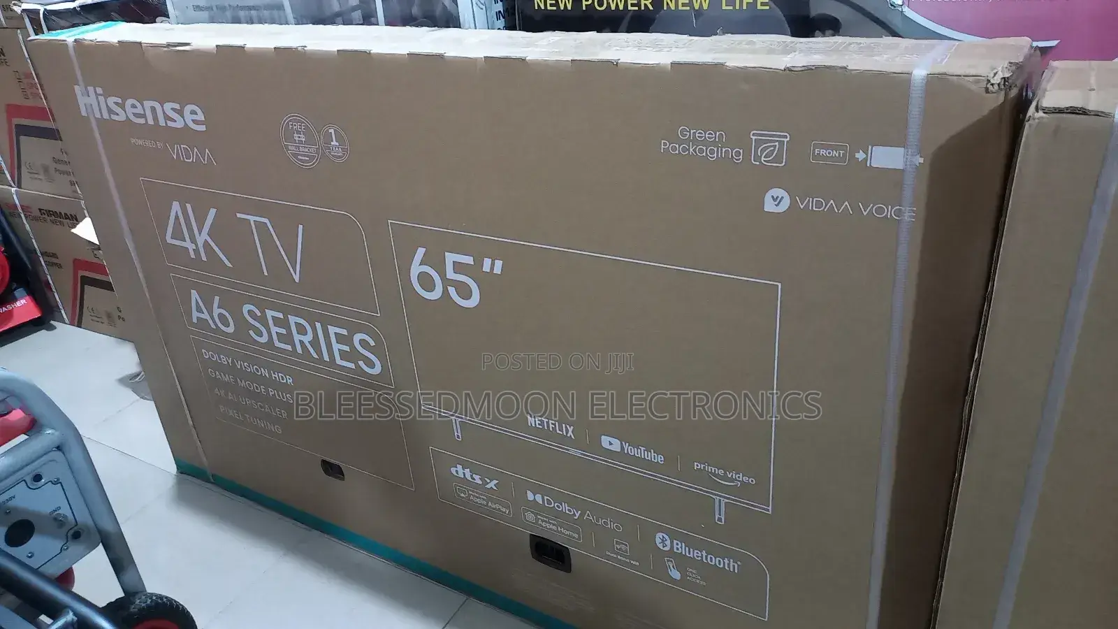 Extra Large Flamless Inverter Hisense 4k65inches Television