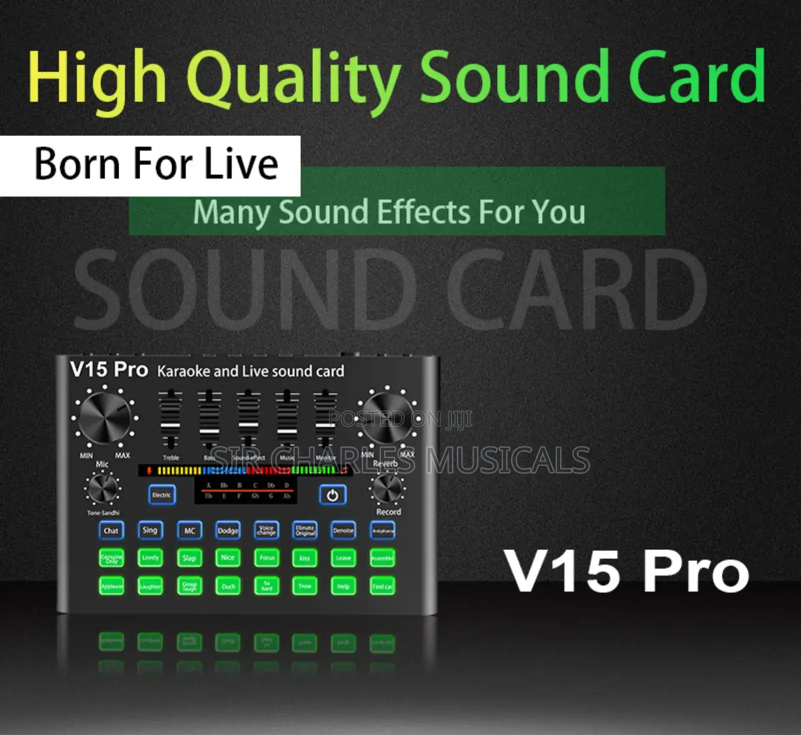 V15-Pro Karaoke and Live Sound Card