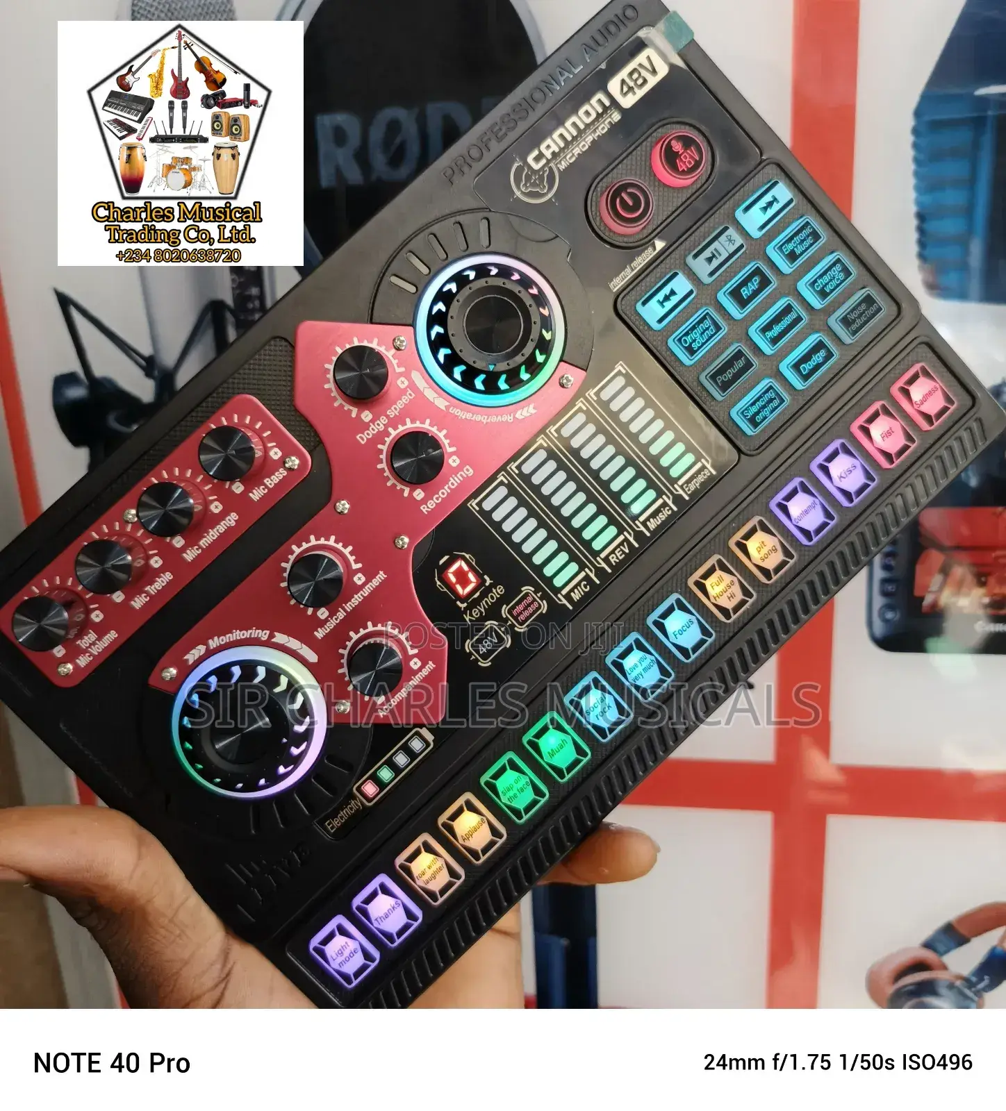 Cannon 48V Live Sound Card