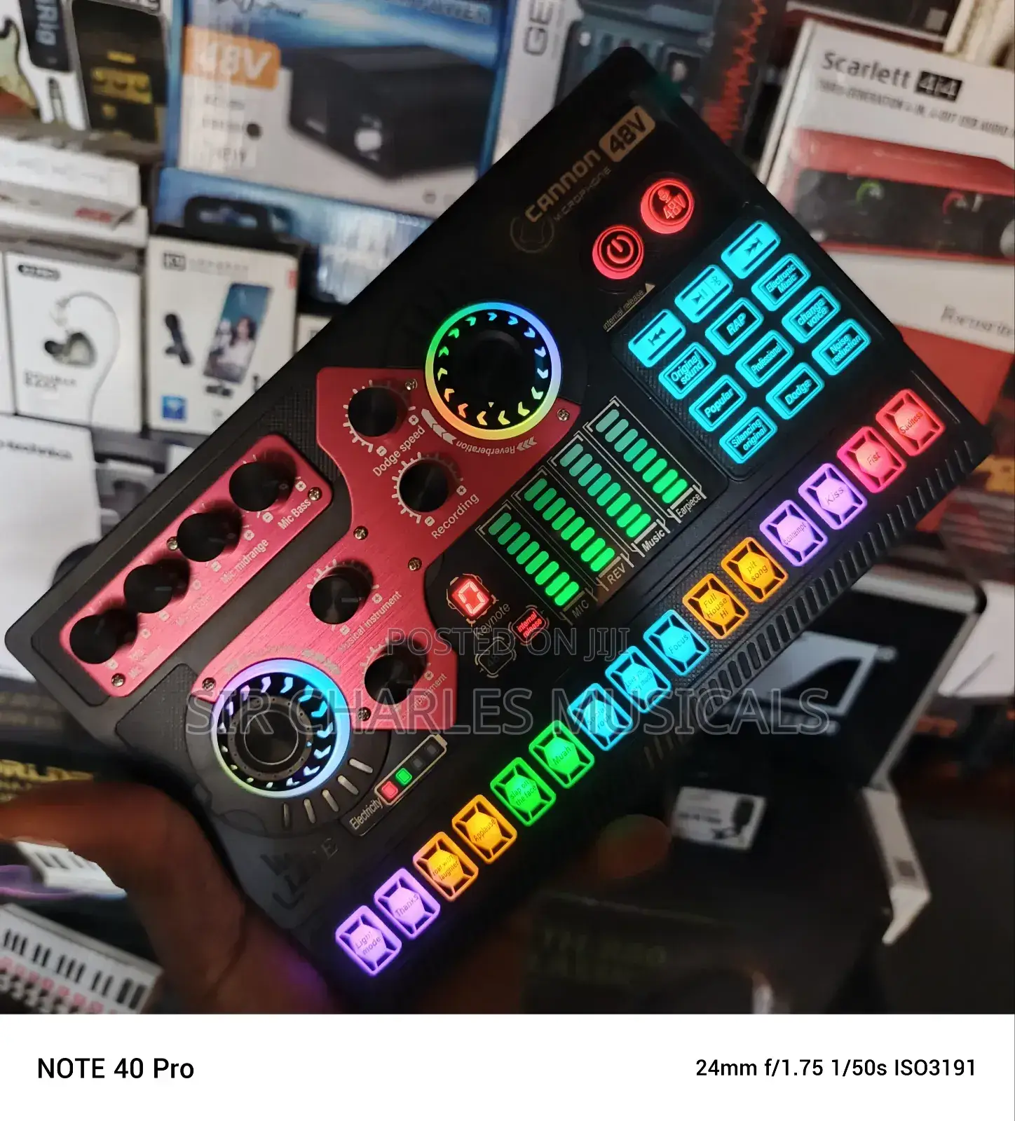 Cannon 48V Live Sound Card