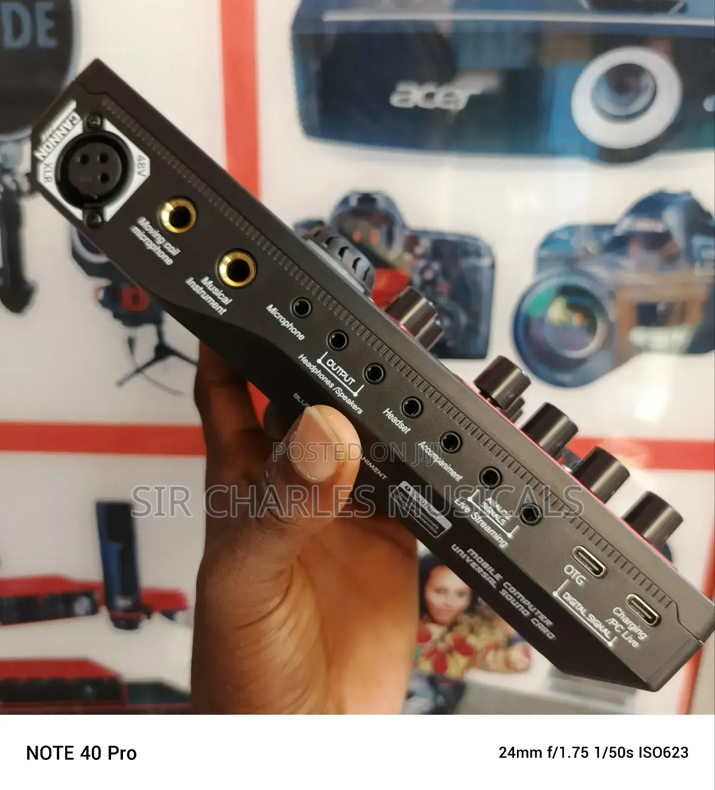 Cannon 48V Live Sound Card