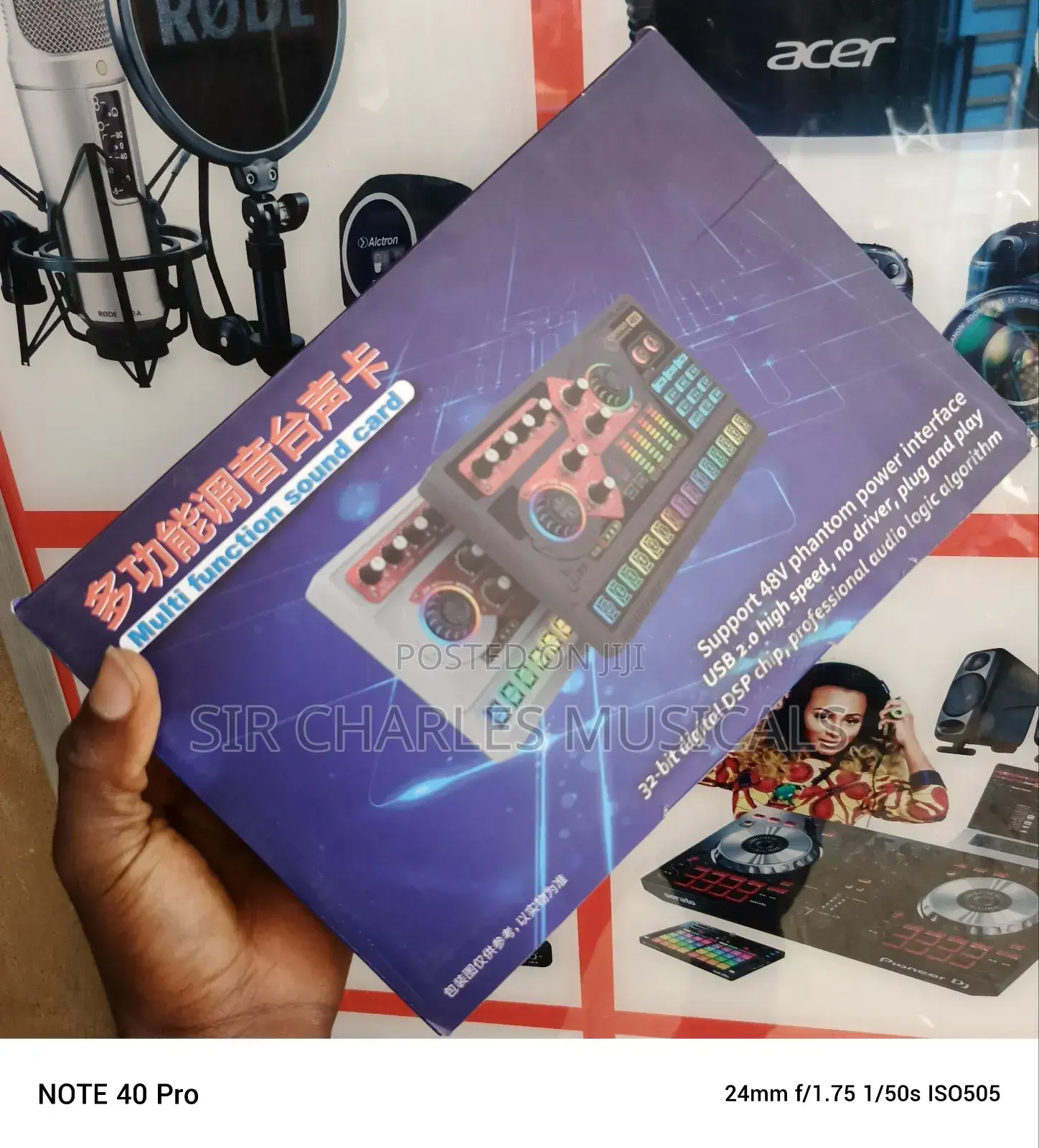 Cannon 48V Live Sound Card