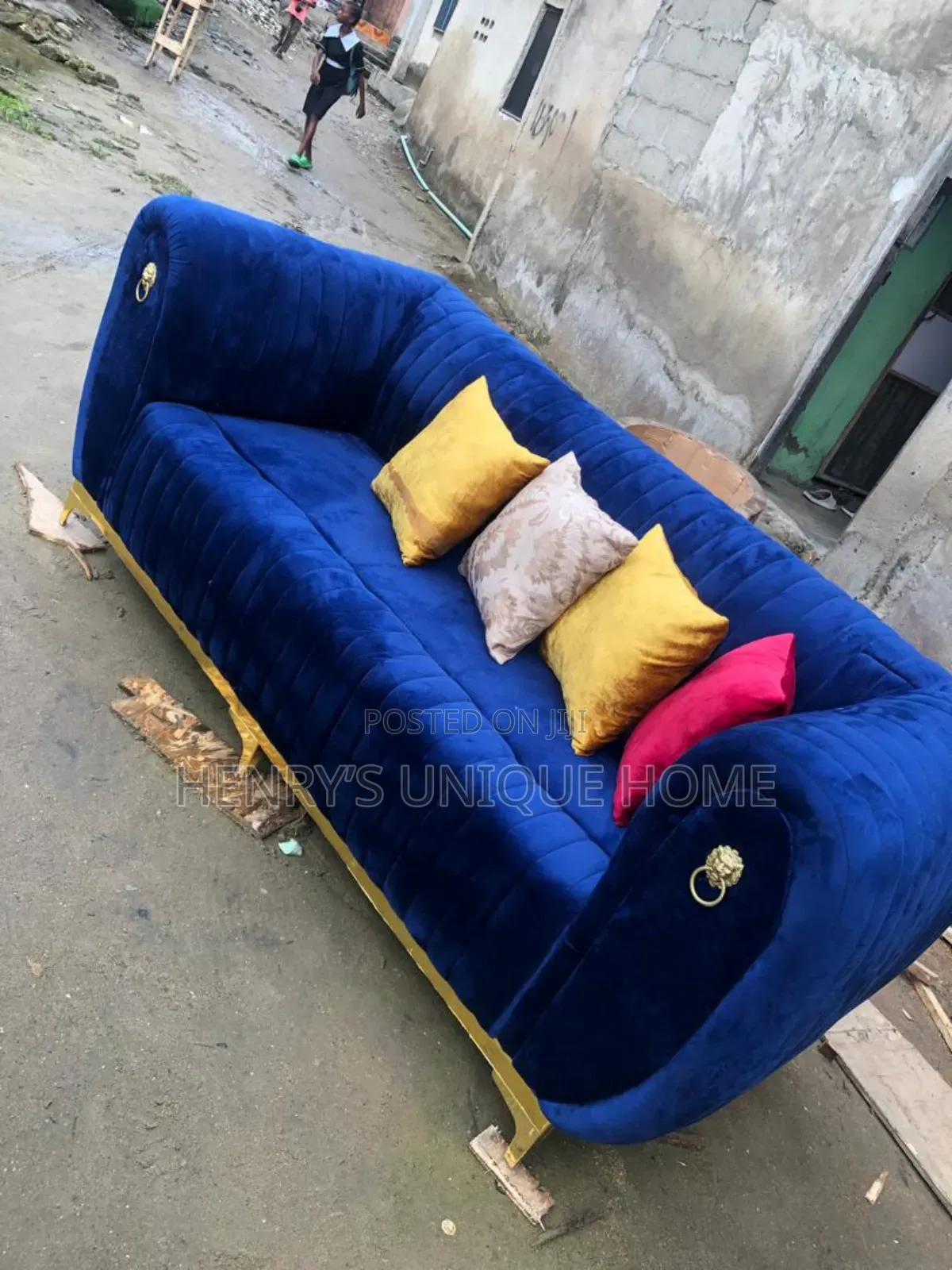 Sofa Chair Blue  Color