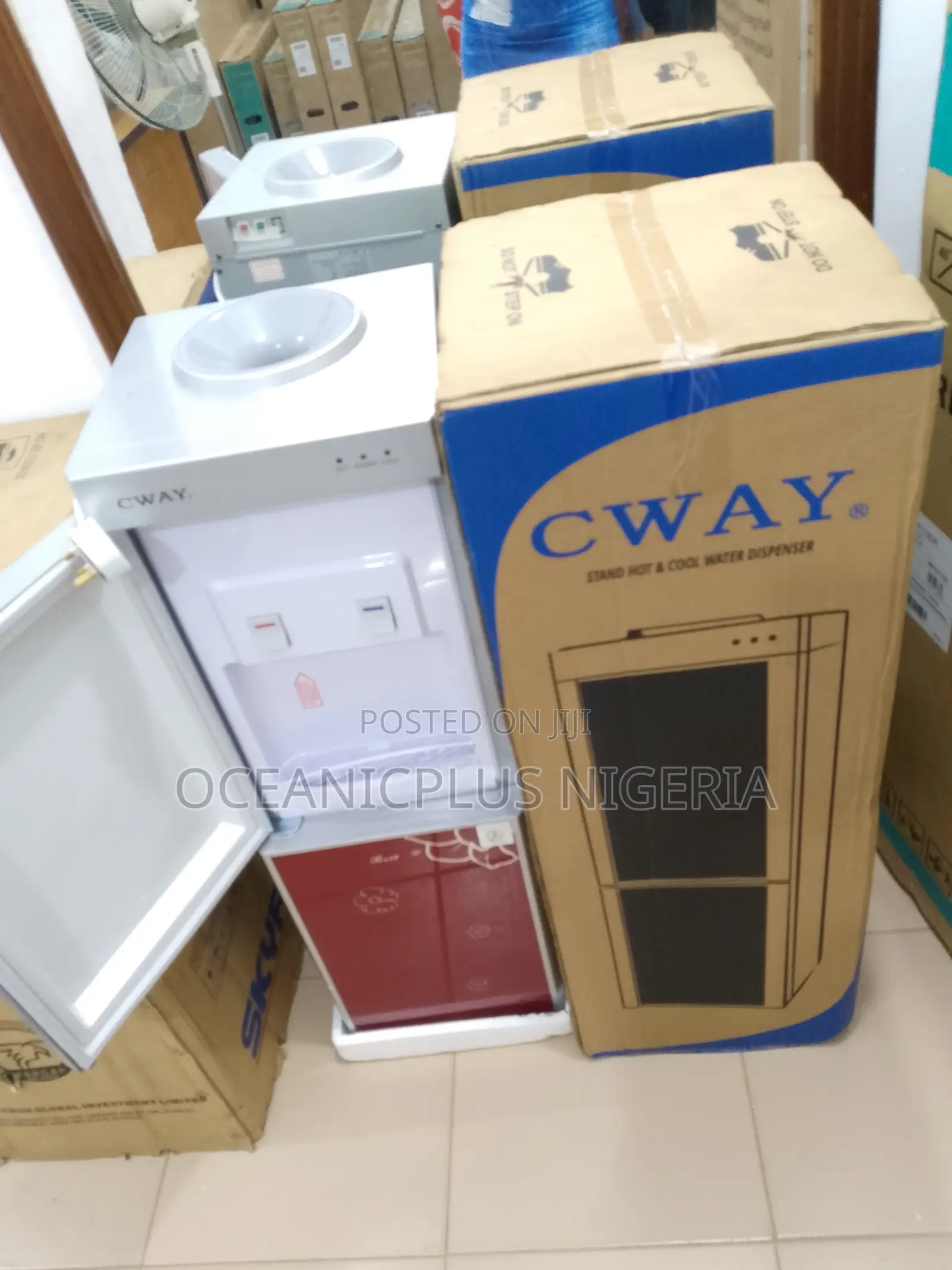 Brand New Cway Hot and Cold Water Dispenser With Fridge