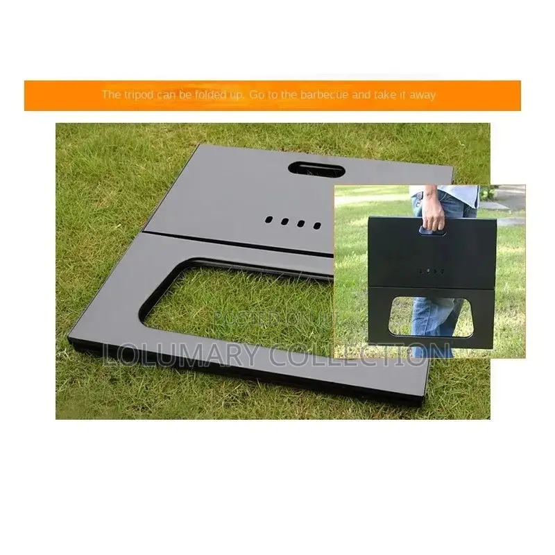 Portable Foldable Charcoal Barbecue Grill Stand