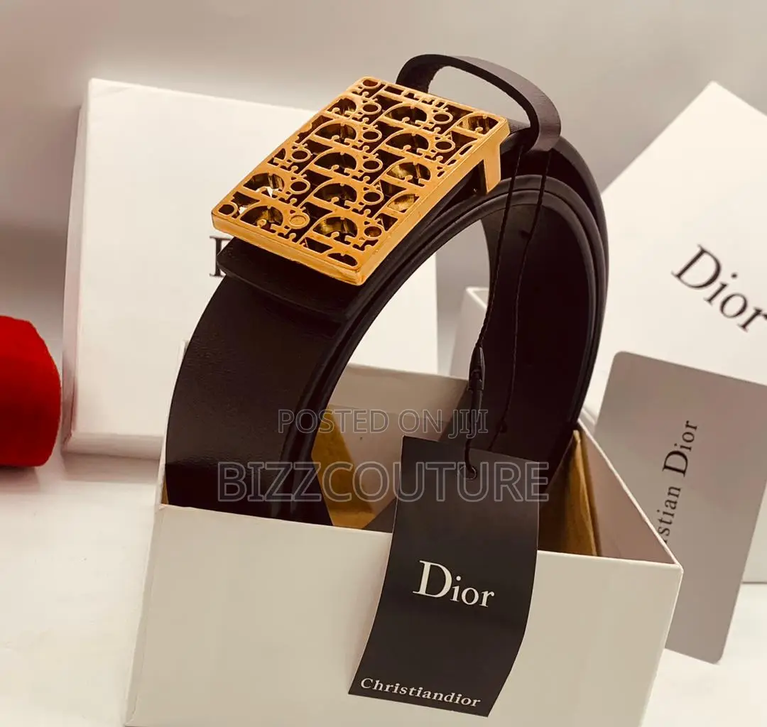Original CHRISTIAN Dior Brown Leather Belt Is Available Now
