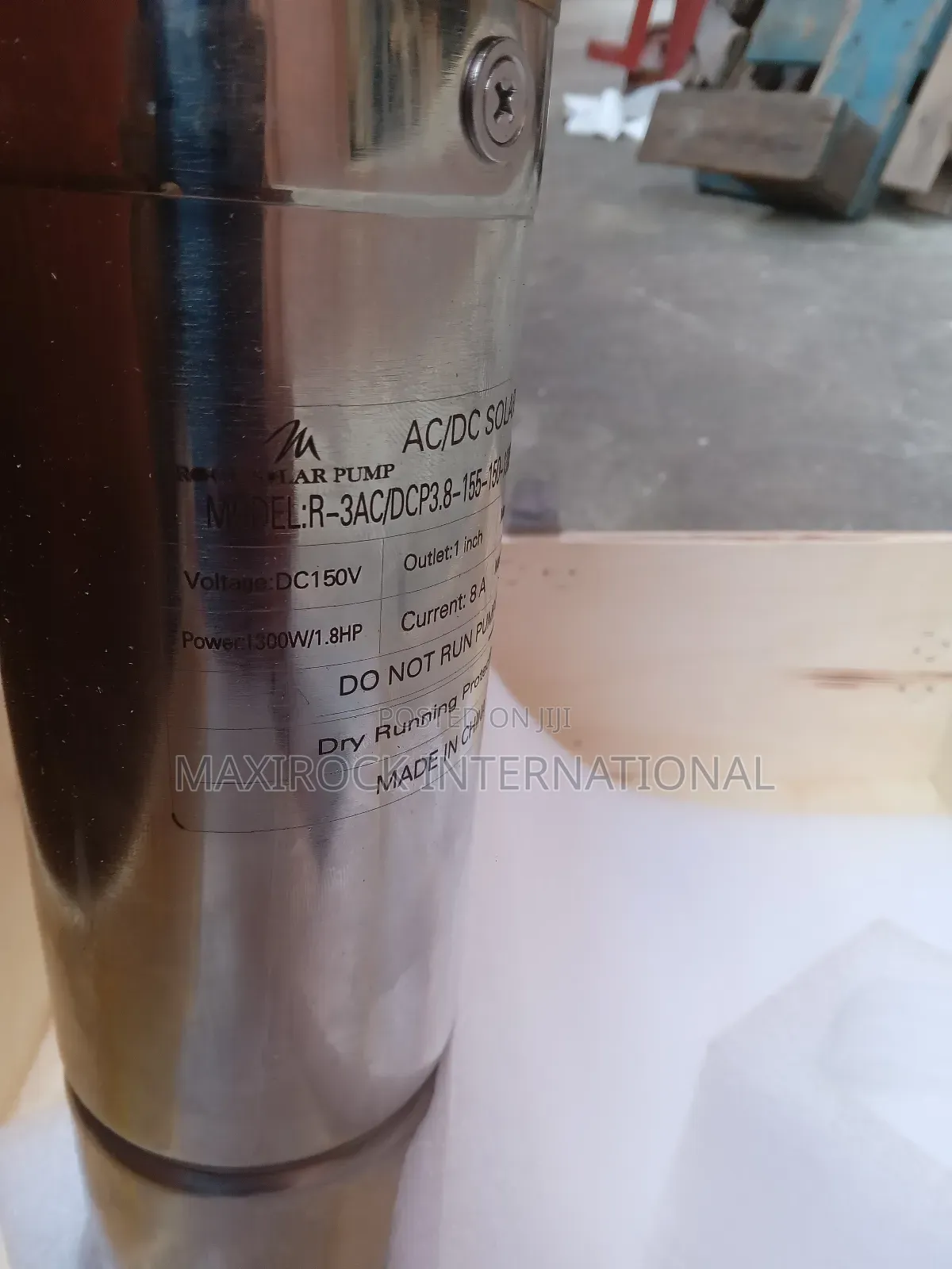 1.8hp 155m Ac/Dc Hybrid Rock Solar Submersible Pump