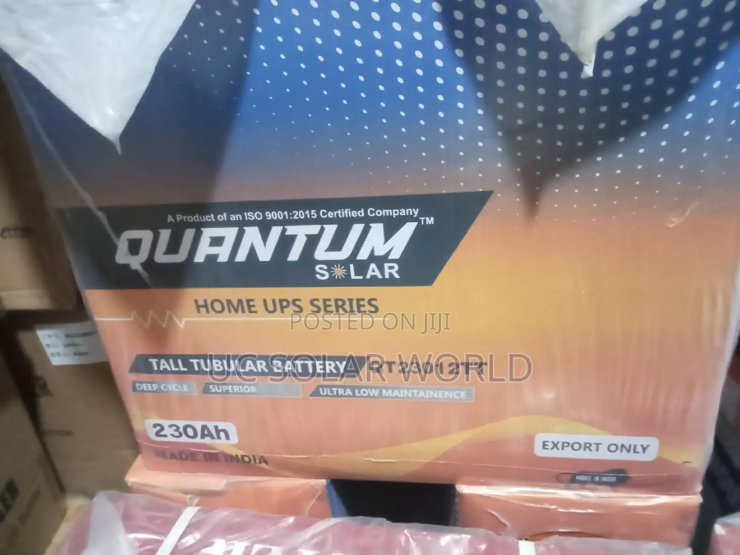 Quantum 230ah Tall Tubular Battery