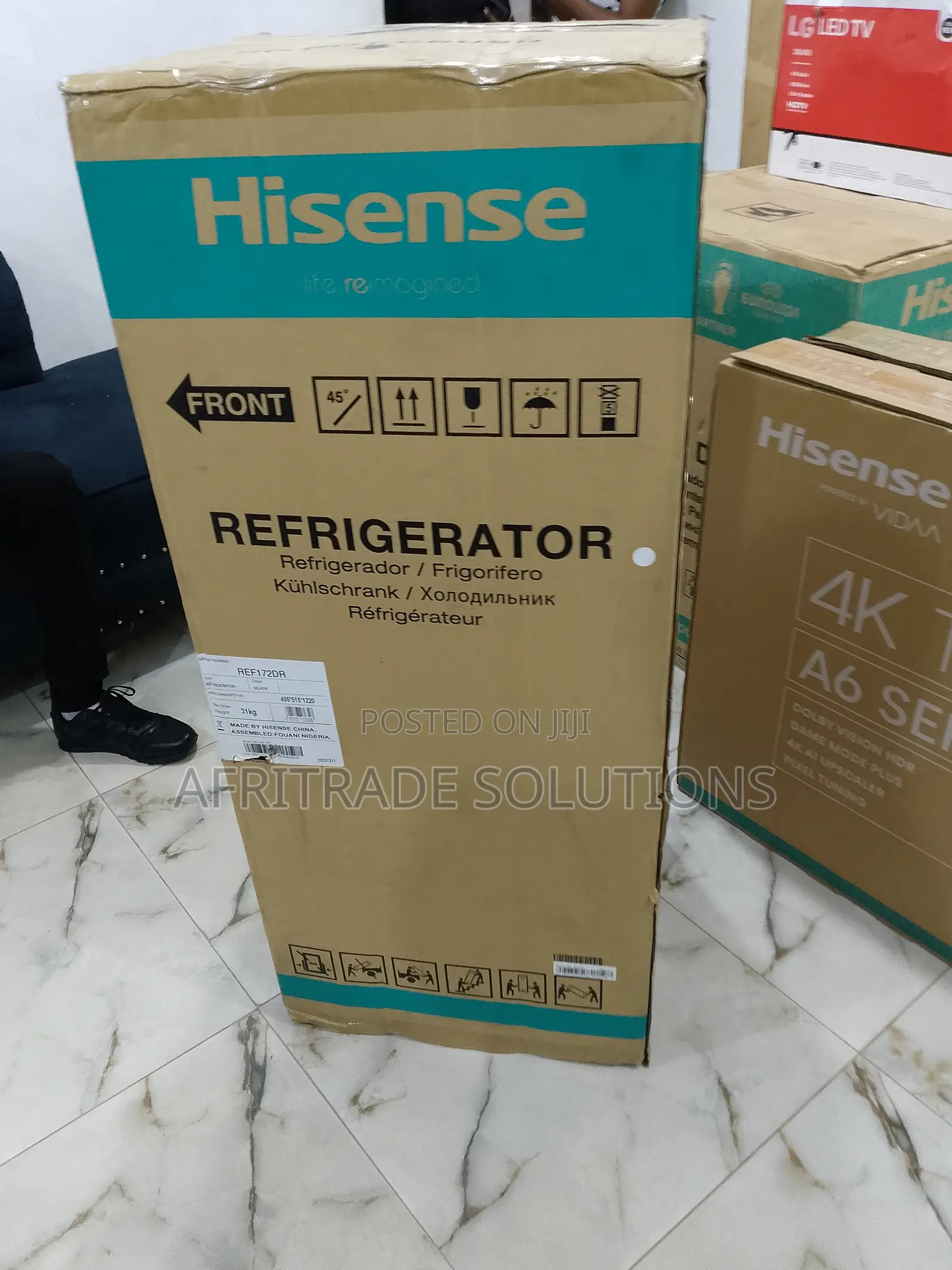 BRAND NEW Hisense 172dr Top Mount 124 Liters Refrigerator