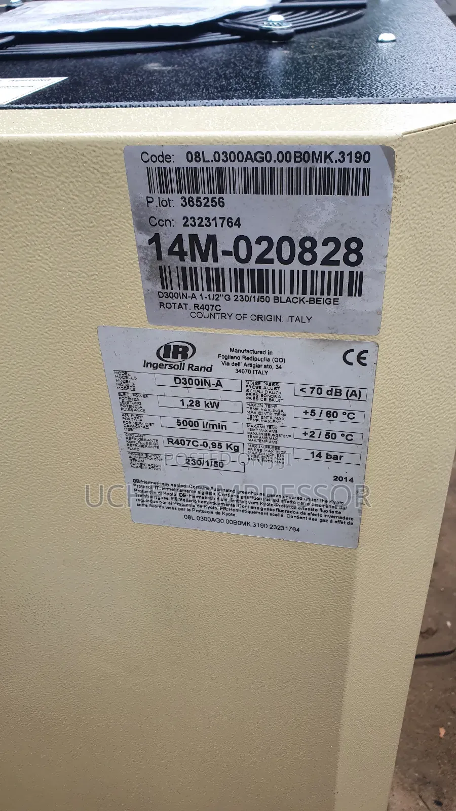Ingersoll Rand Air Dryer 1.28kw