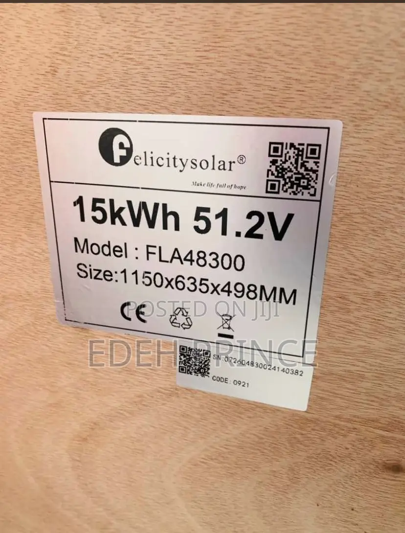 15kwh Felicity Lithium Batteries