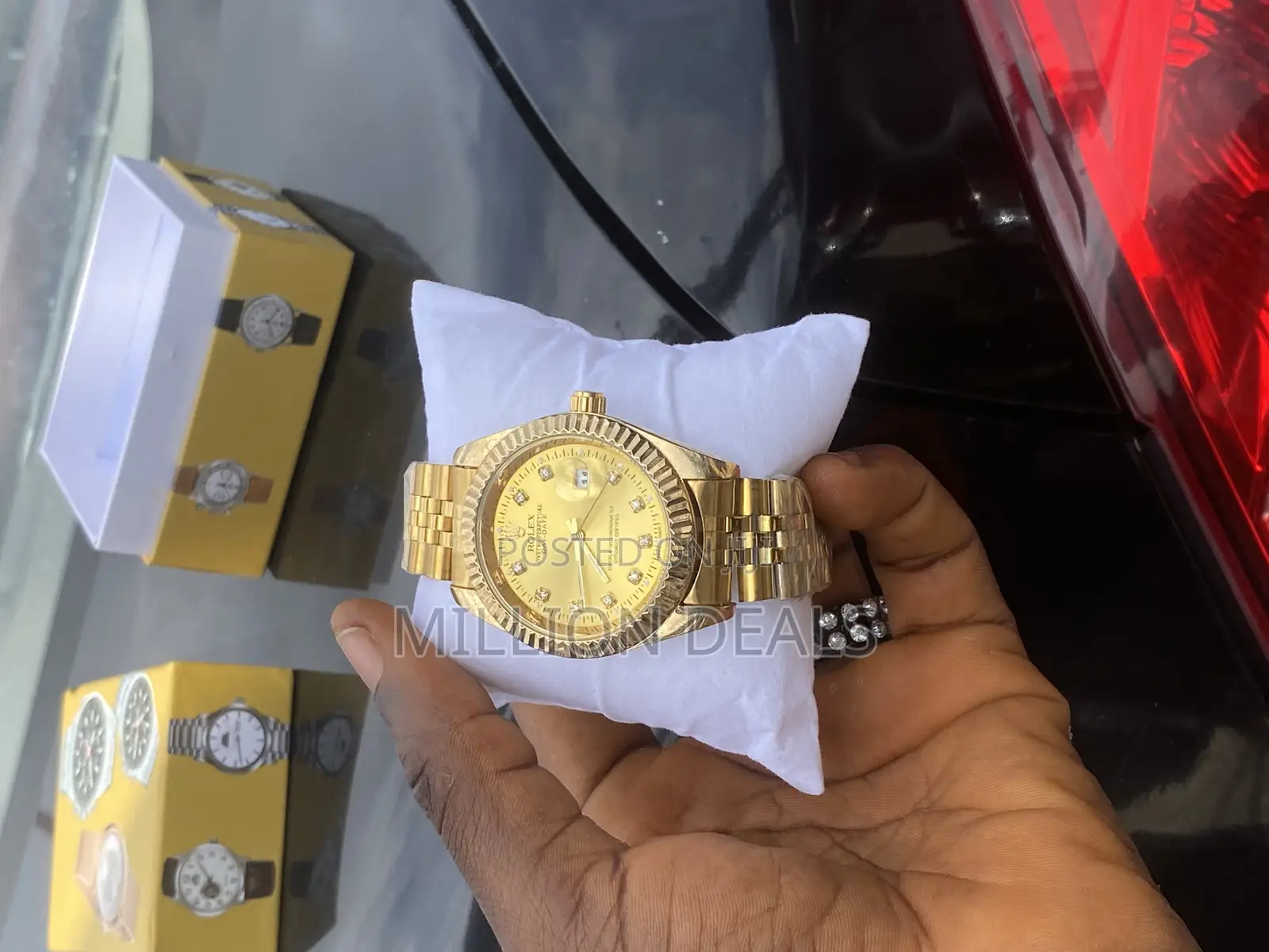 Bracelet Strap Men’S Wrist Watch Gold