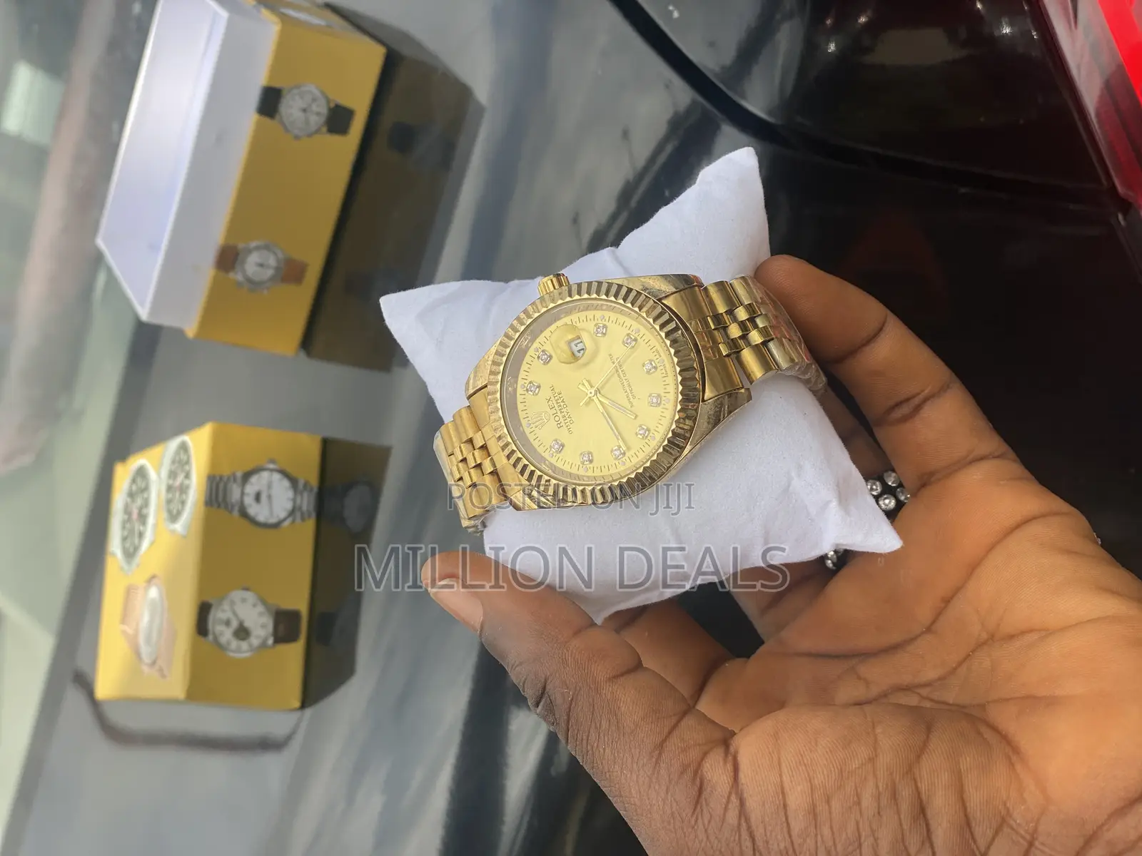 Bracelet Strap Men’S Wrist Watch Gold