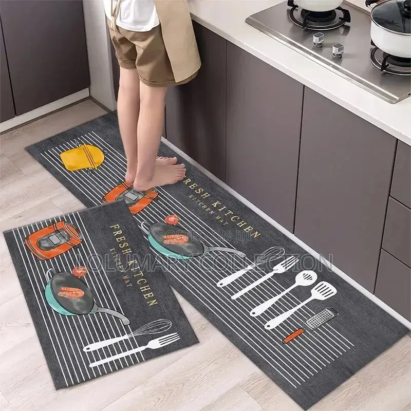 2 in 1 Kitchen Floor Mat – Anti-Slip, Washable Durable