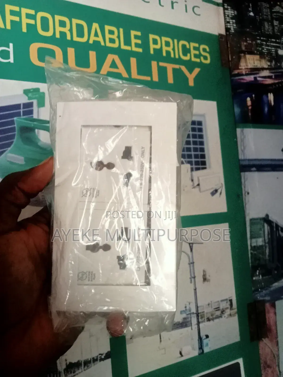 Original Schneider 13A Double Universal Socket