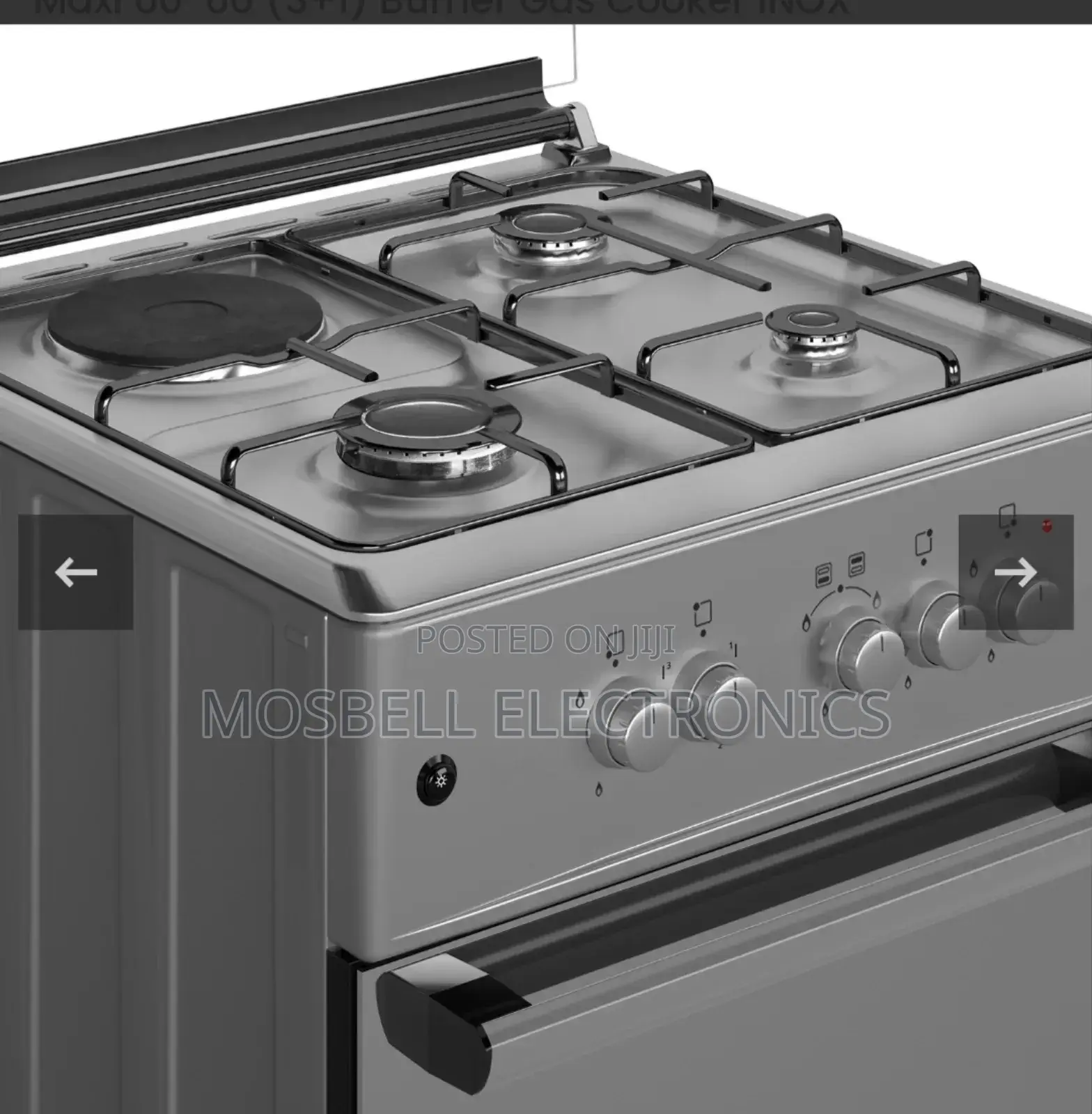 Maxi 60by60 3gas 1 Electric Gascooker