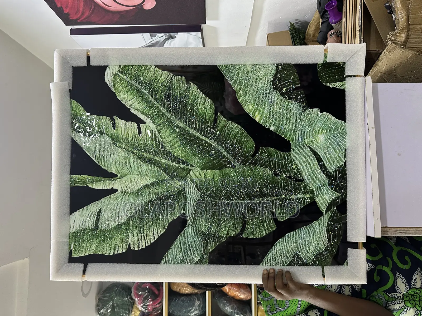 60*80m Acrylic Stoned Wall Art