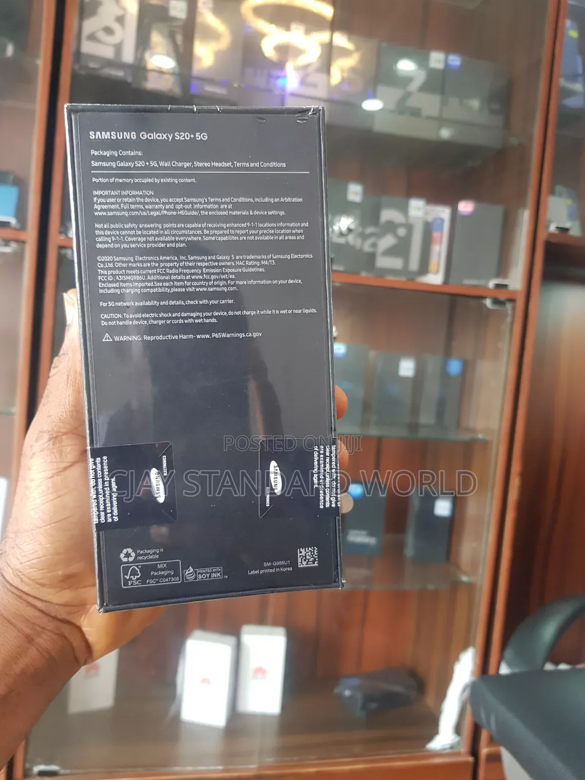New Samsung Galaxy S20+ 5G 256 GB Black