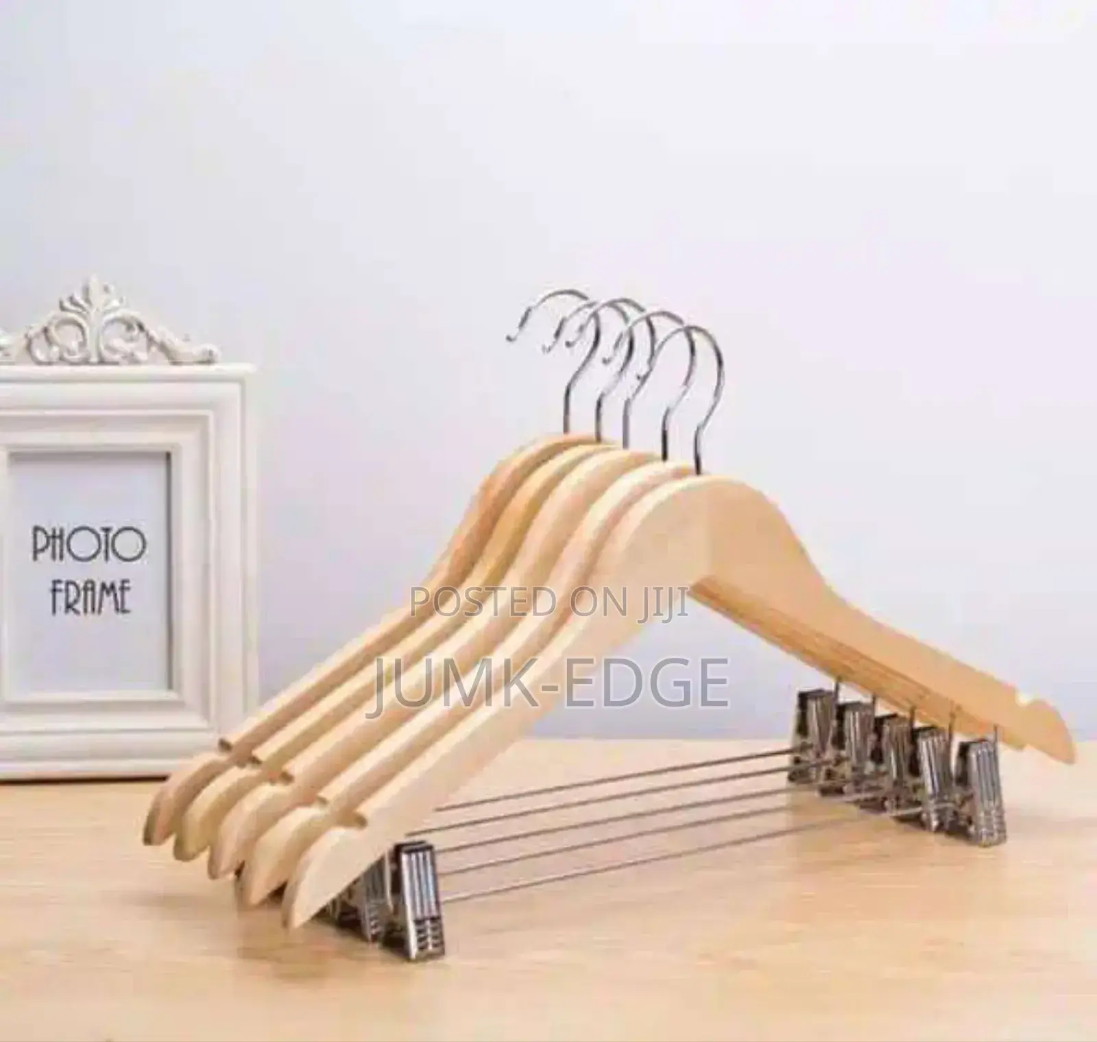 Wooden Hanger With Clip