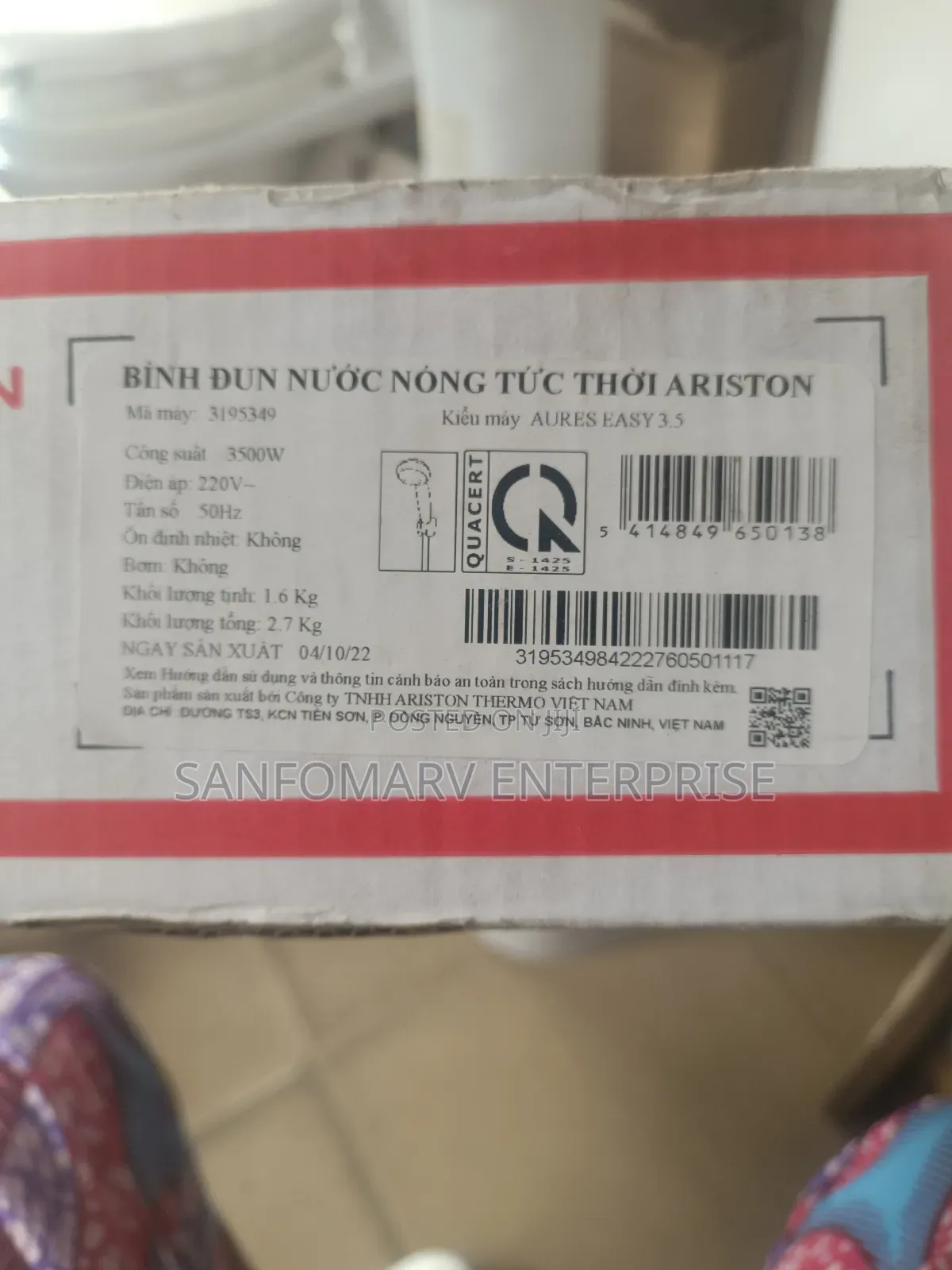 Ariston Instant Water Heater