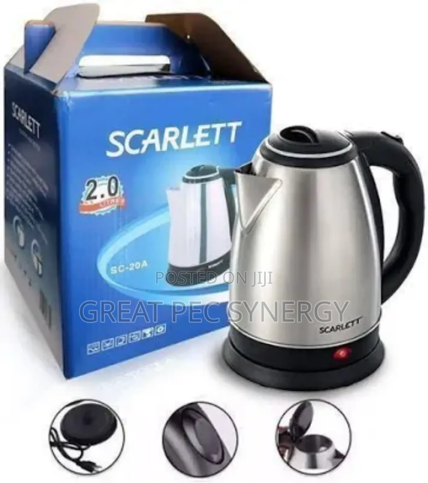 2 Liters Scarlett Electric Kettle