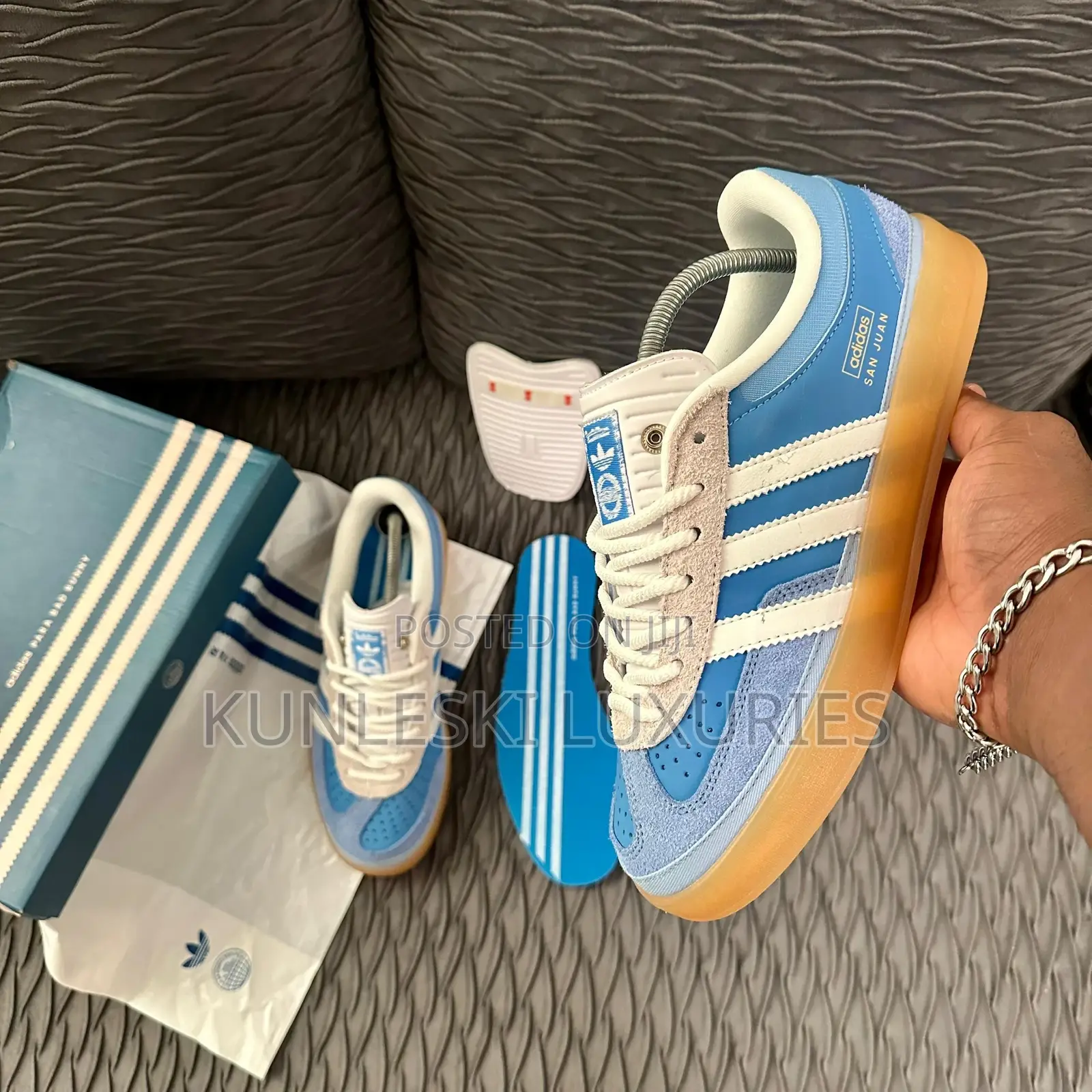 Original Adidas Gazelle X Bad Bunny San Juan Sneakers