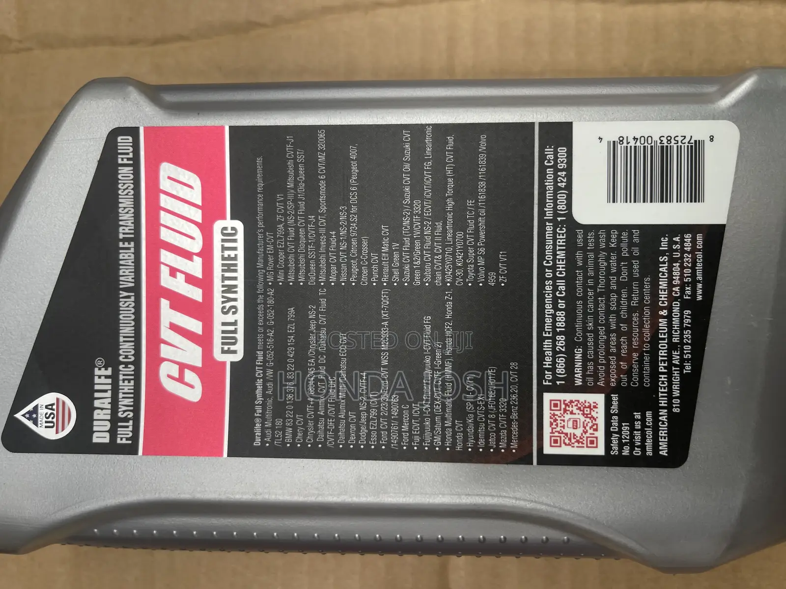 Honda CVT Fluid USA Quality
