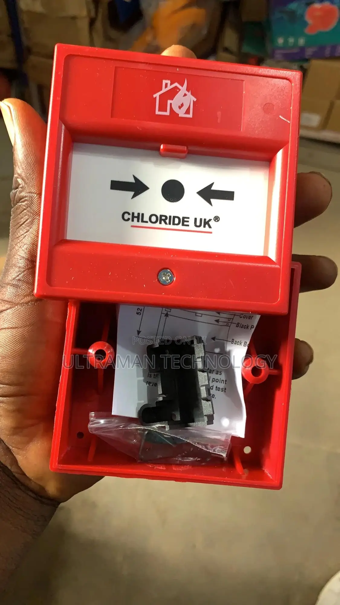 Conventional Fire Alarm Breakglass (Chloride Uk) MCP