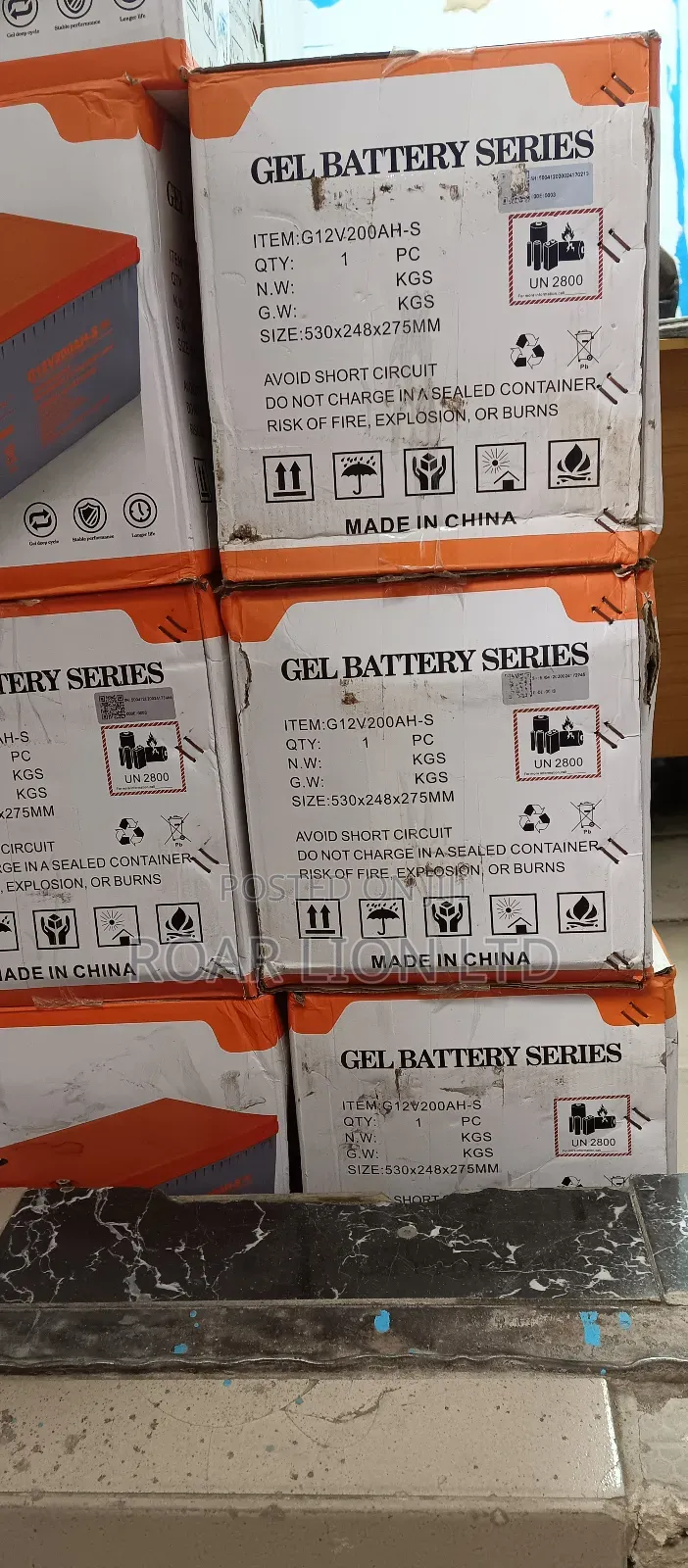 Felicity Gell Battery 200ah 12v