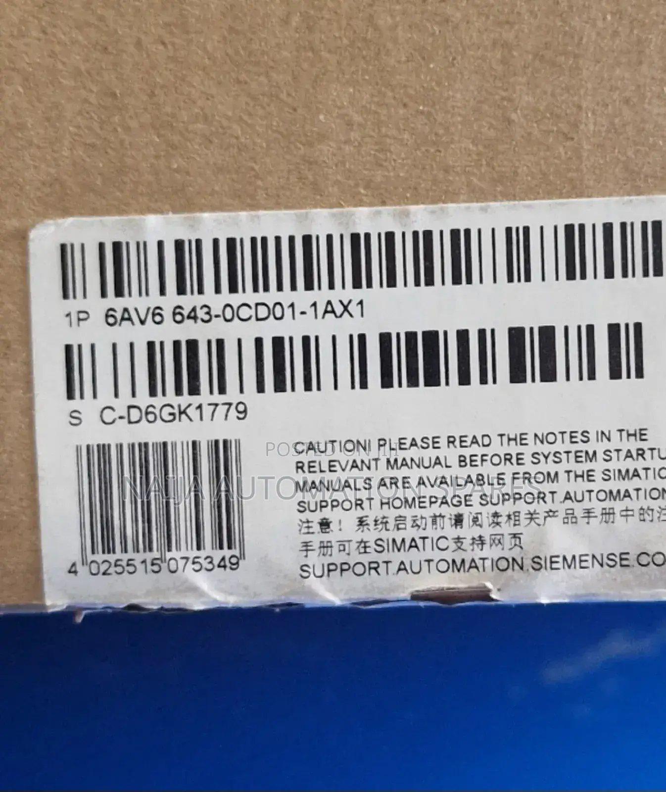 Siemens 6av6643-0cd01-1ax1 | Simatic Mp 277 10" Touch Panel