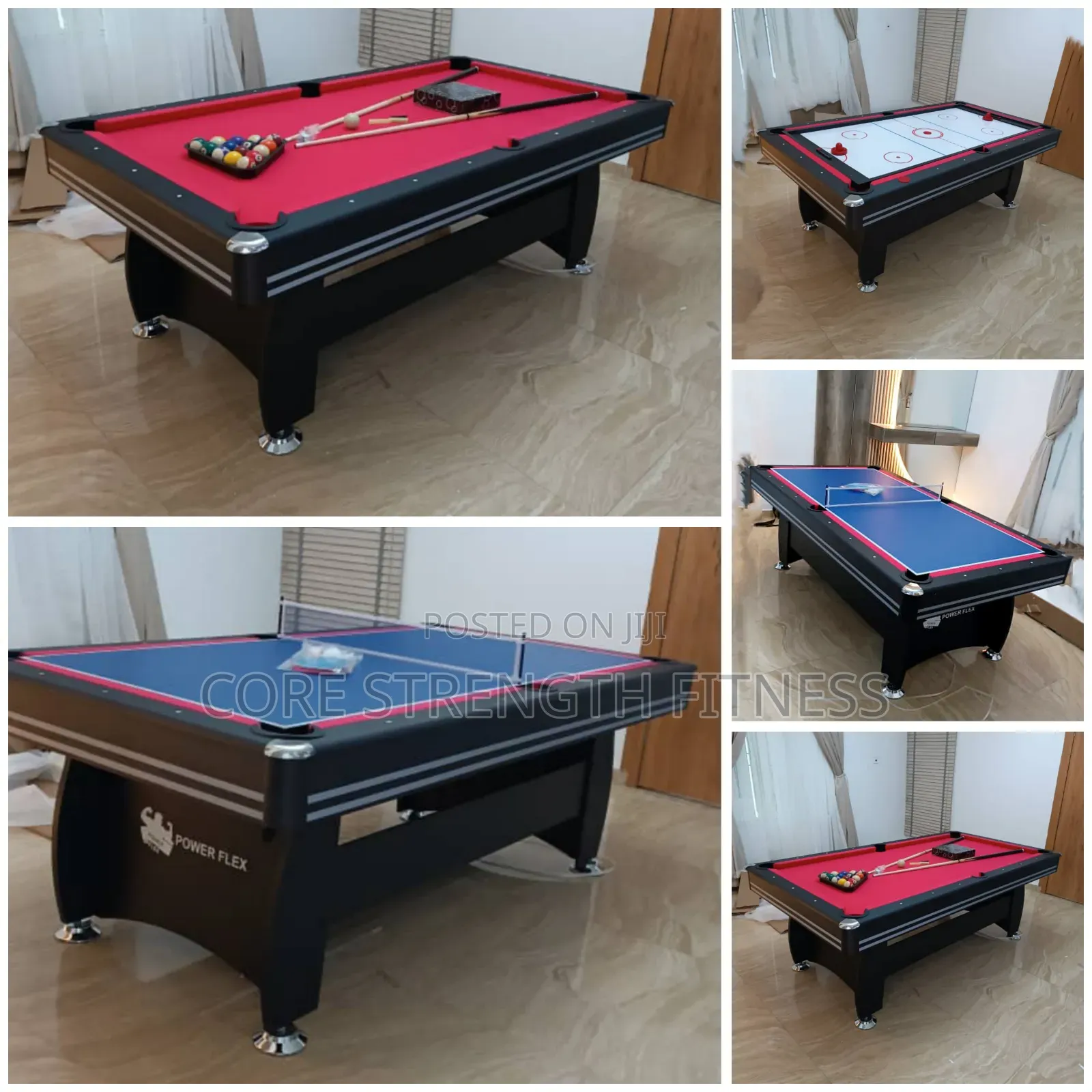 7 Feet Convertible Multi Game British 3-in-1 Snooker Table