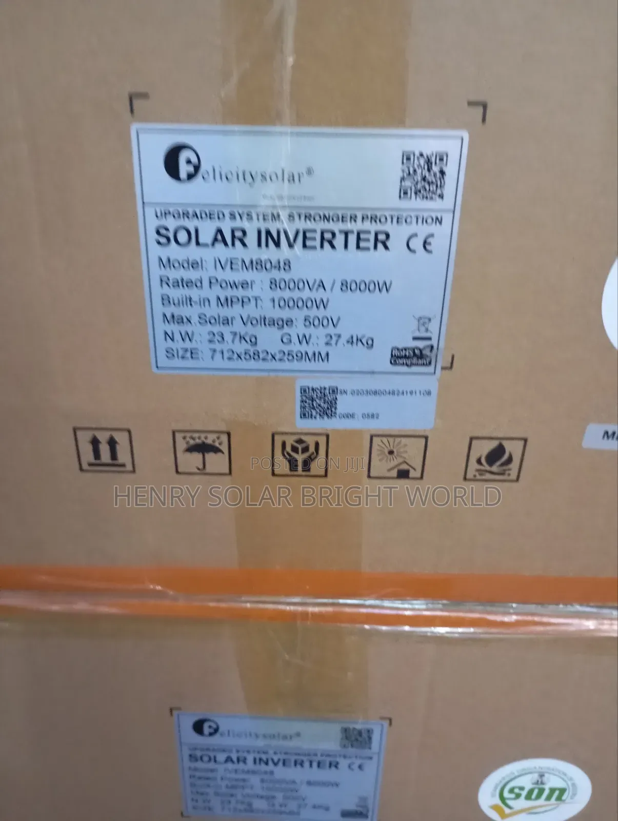 Felicity 8kva 48v Hibrid Inverter