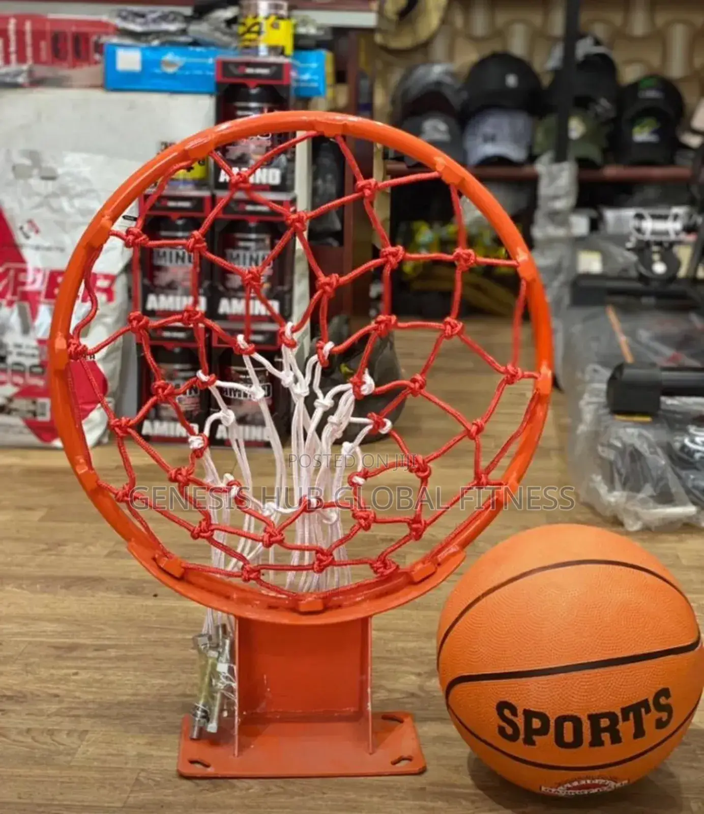 Olympic Basketball Hoop With Basketball