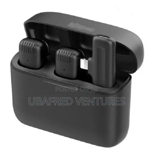 iPhone Wireless Lavalier Microphone With Cup Charging Case
