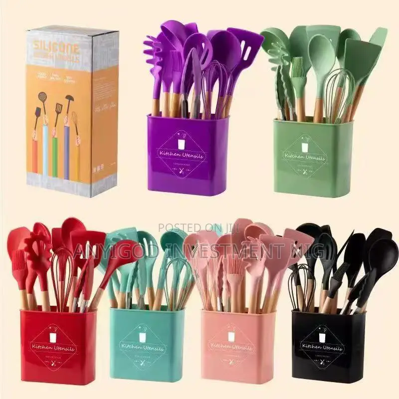 Sets of Silicone Spoons and Knife