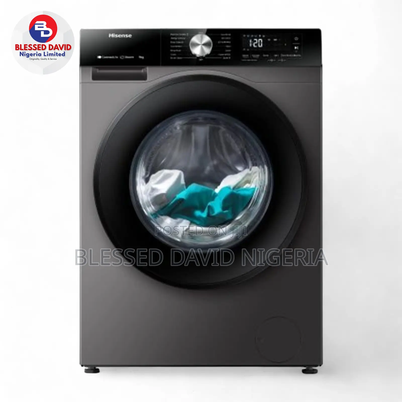 Hisense HISWM1043BT-WD3S Front Load Washer (10.5 KG)
