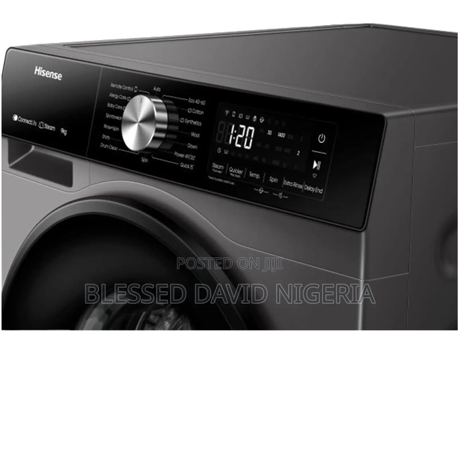 Hisense HISWM1043BT-WD3S Front Load Washer (10.5 KG)