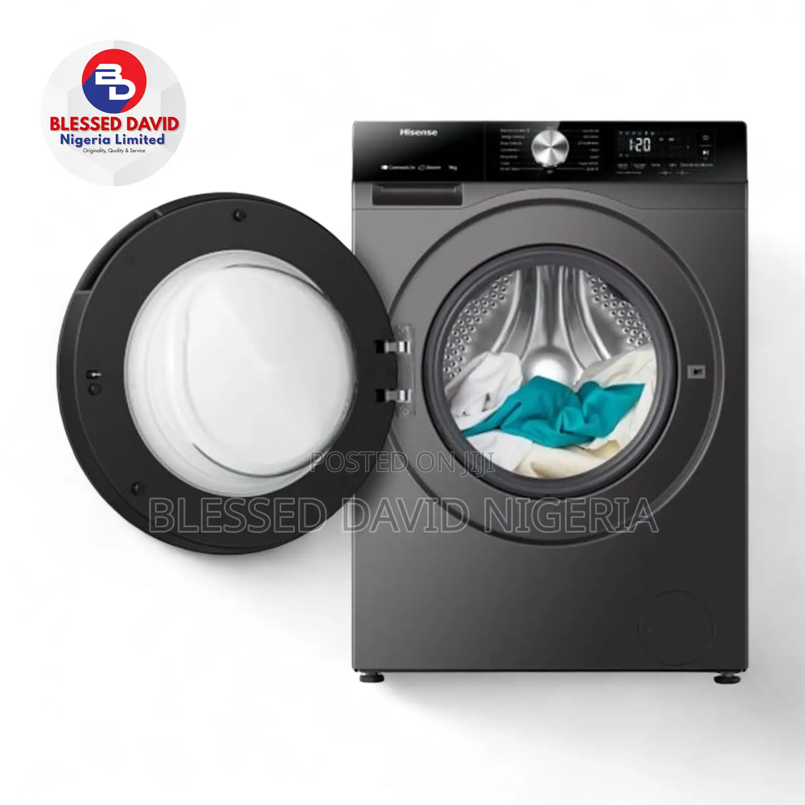 Hisense HISWM1043BT-WD3S Front Load Washer (10.5 KG)