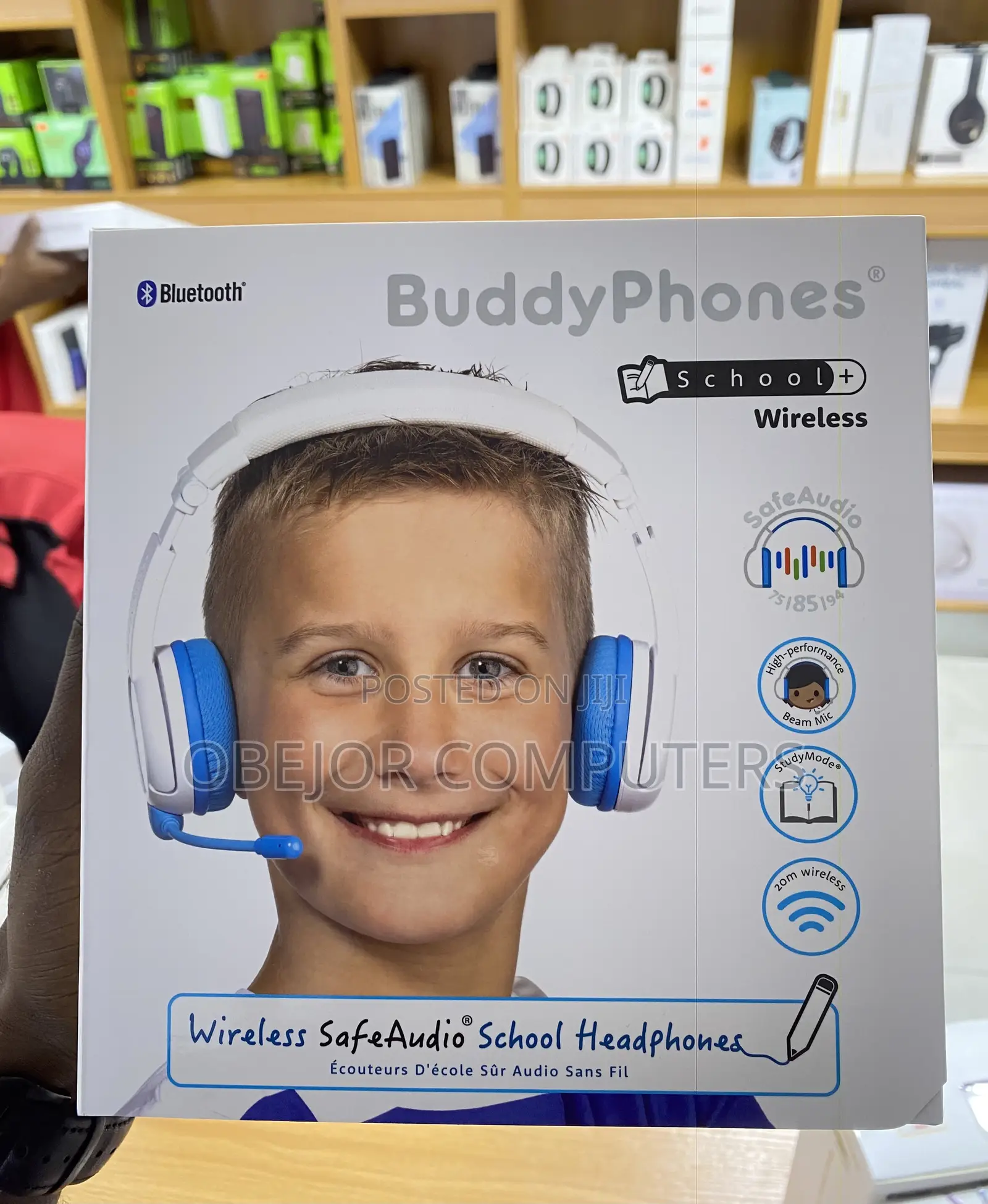 Buddyphones Wireless Safe Audio Headphone for Kids