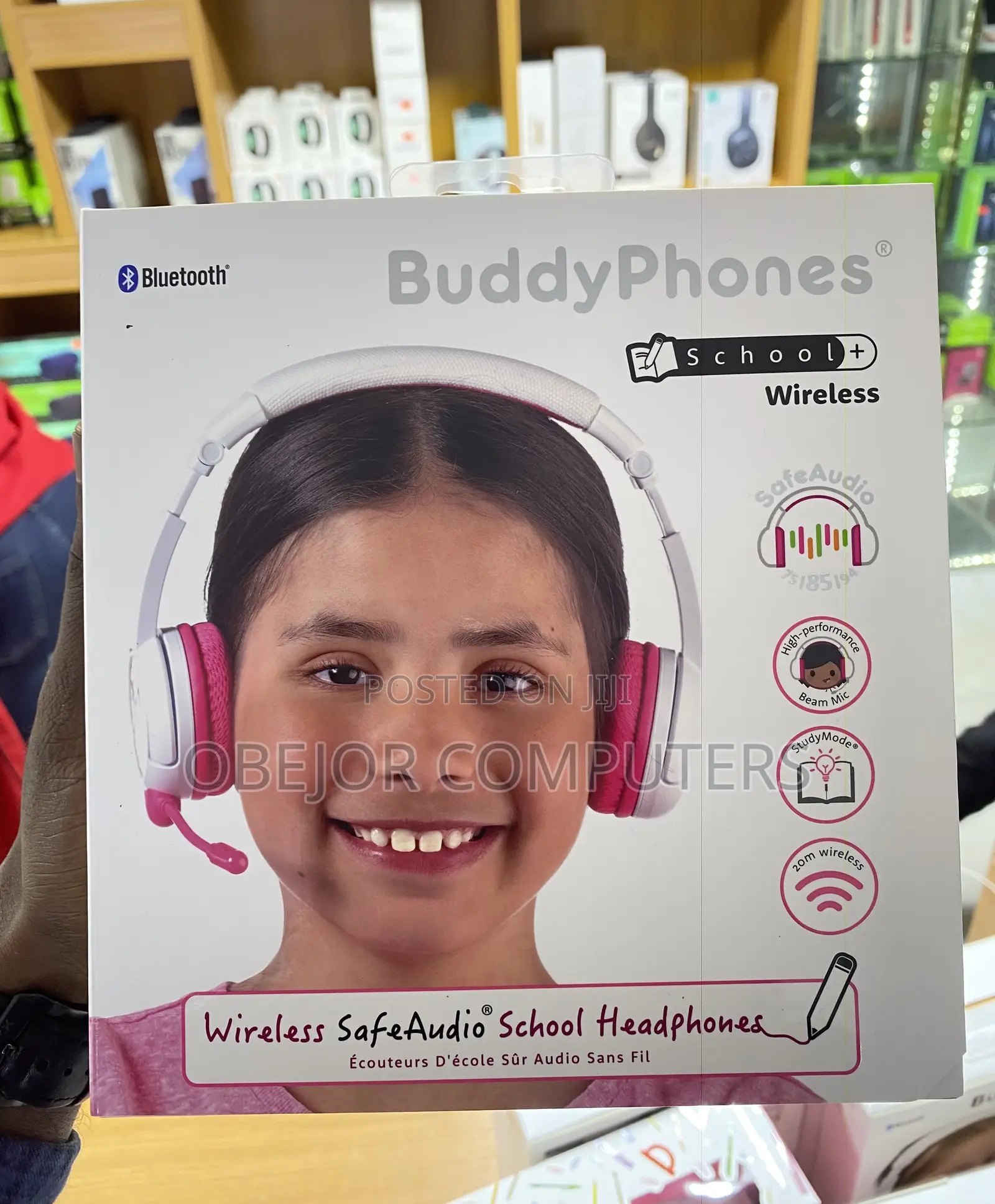 Buddyphones Wireless Safe Audio Headphone for Kids