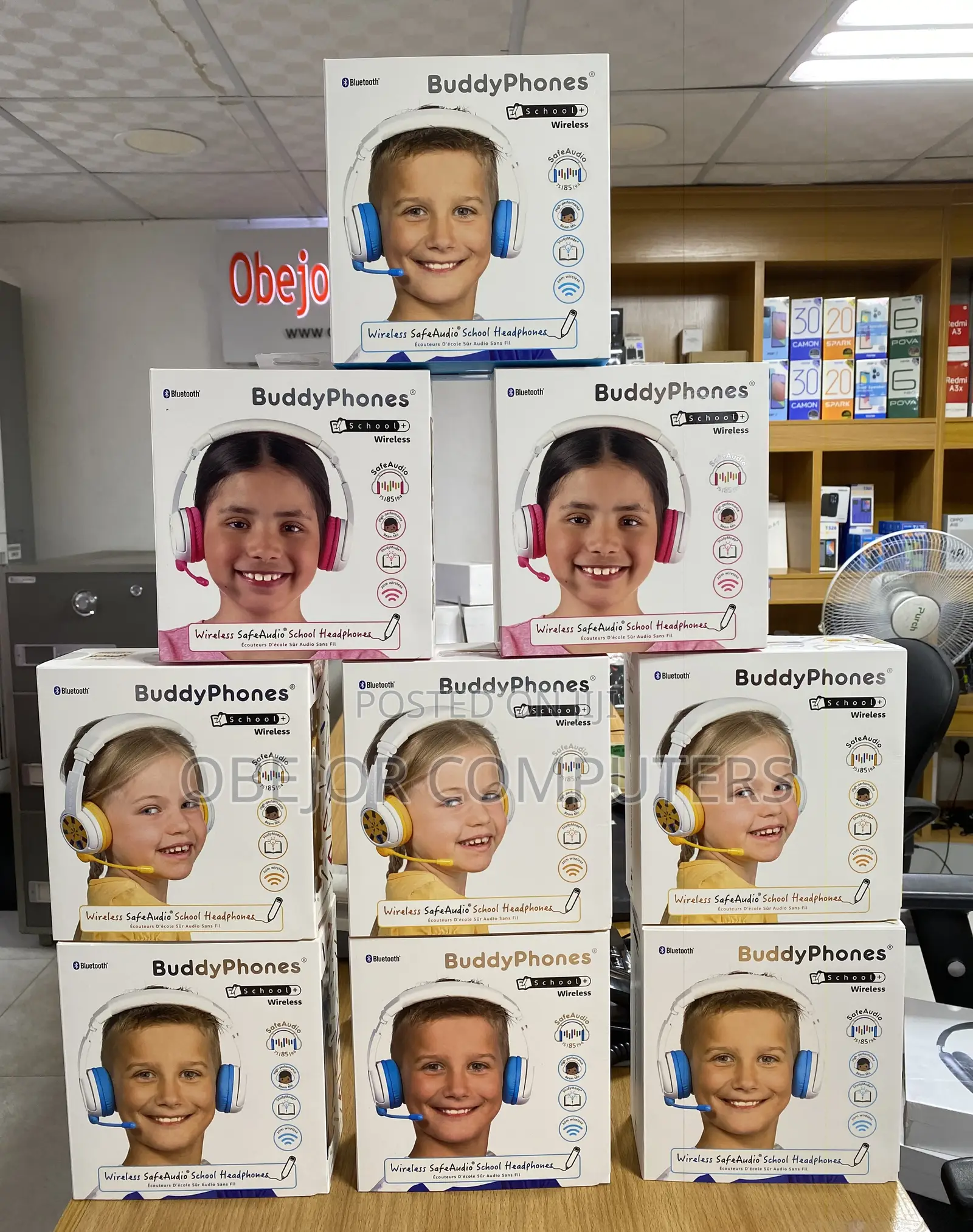 Buddyphones Wireless Safe Audio Headphone for Kids