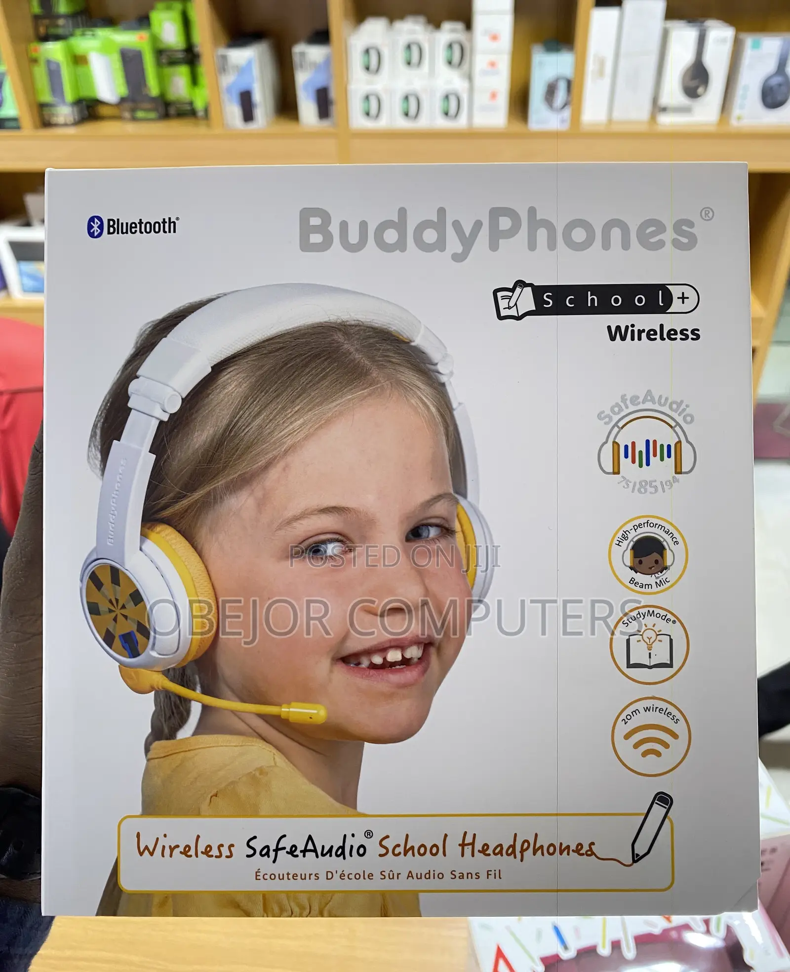 Buddyphones Wireless Safe Audio Headphone for Kids