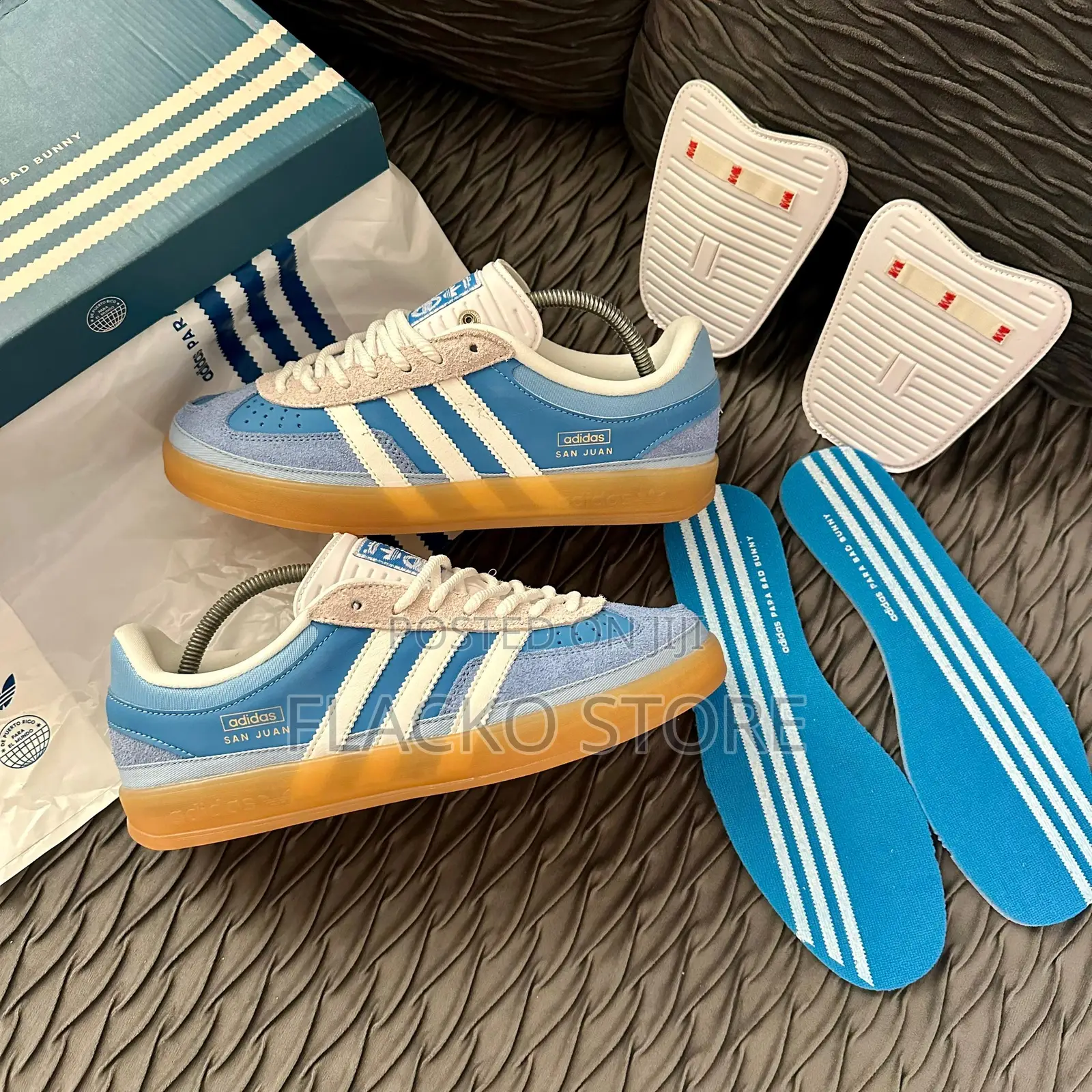 Original Adidas Gazelle X Badbunny San Juan Sneakers
