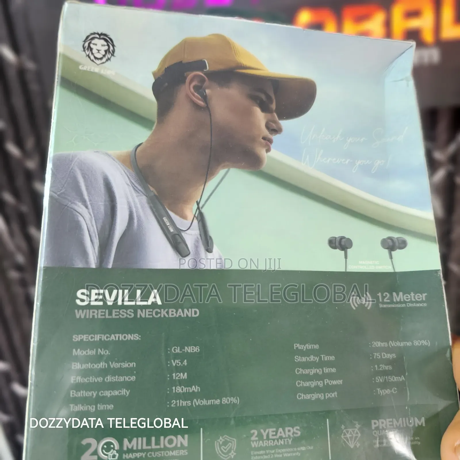 Greenlion Sevilla Wireless Neck Band - Black