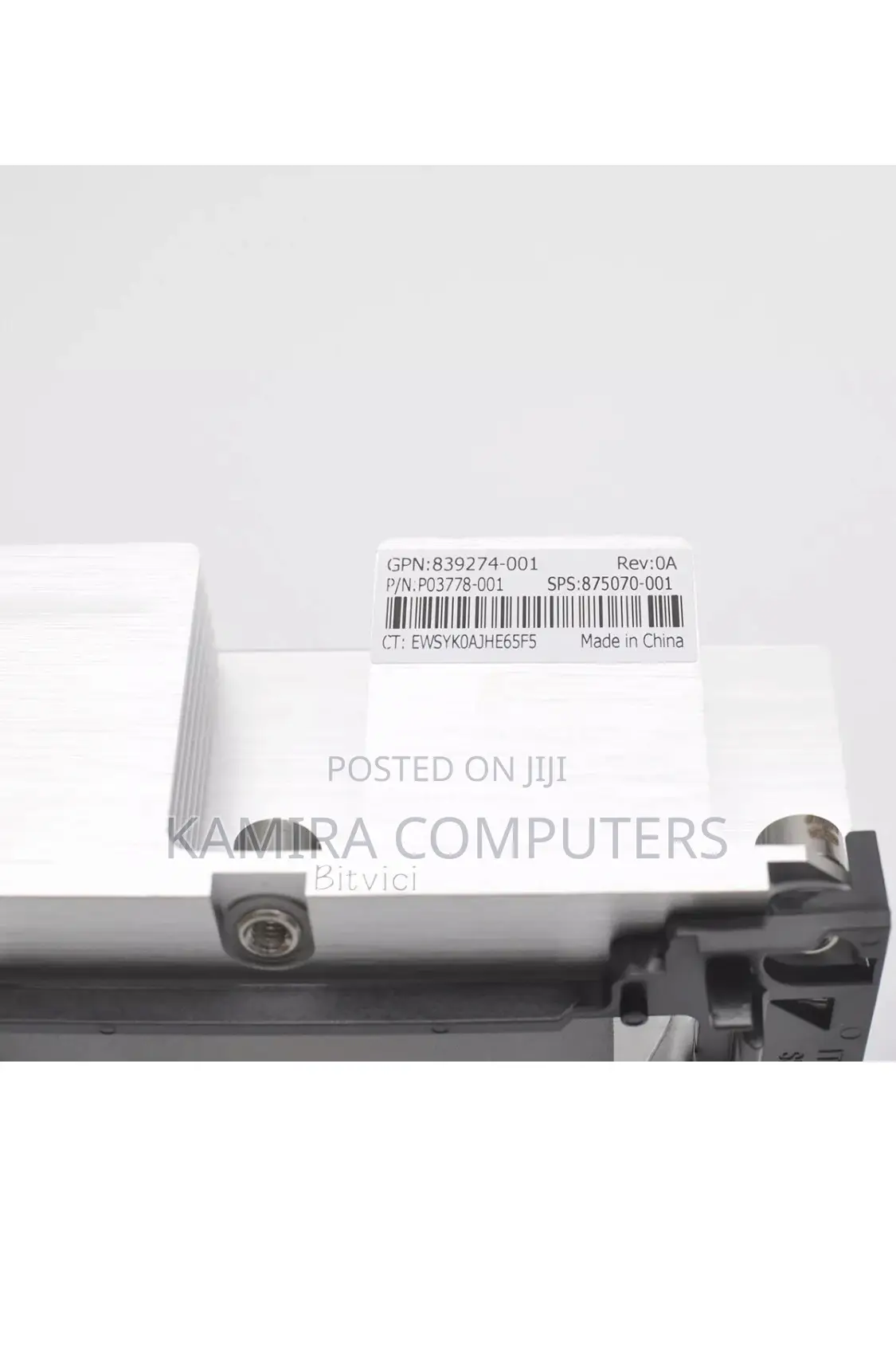 HP Proliant DL380 385 Gen10 Heatsink