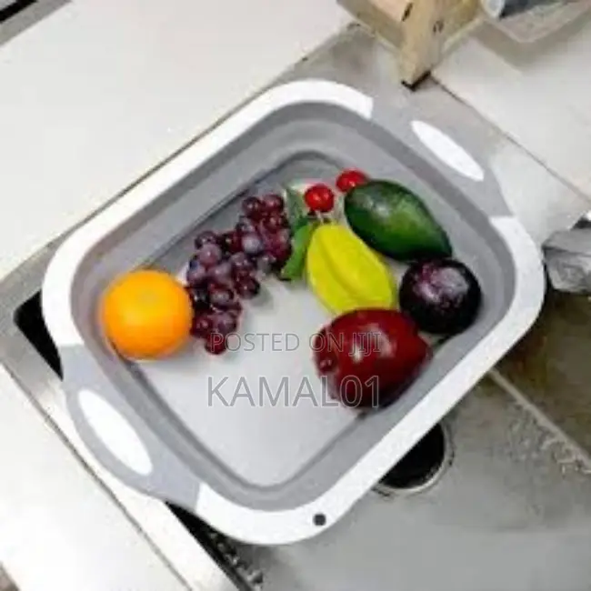3 in 1 Multifunctional Foldable Chopping Board With Bowl