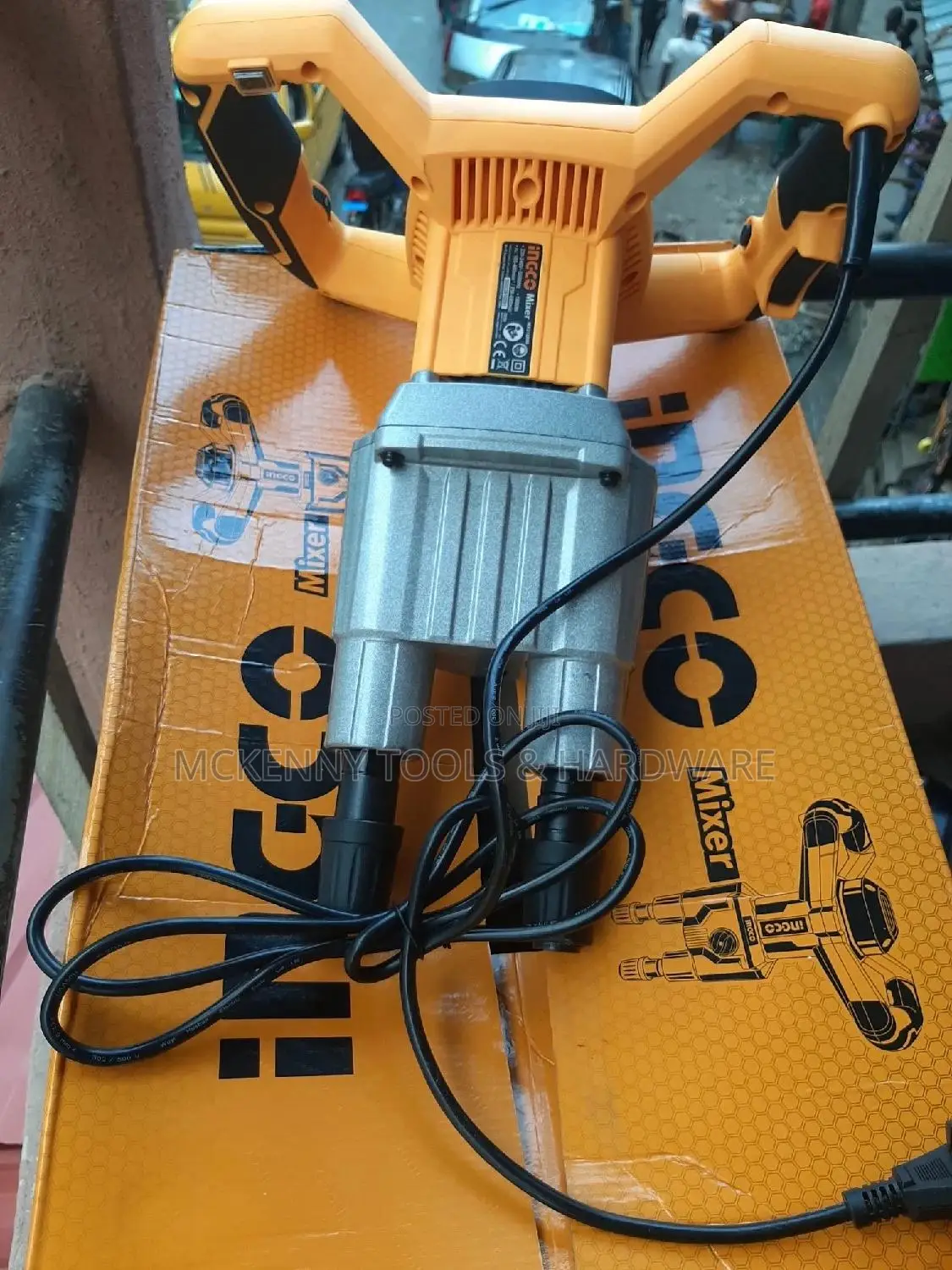 Heav Duty Industrial Electic Mixer Paint X Double Rod-1850w